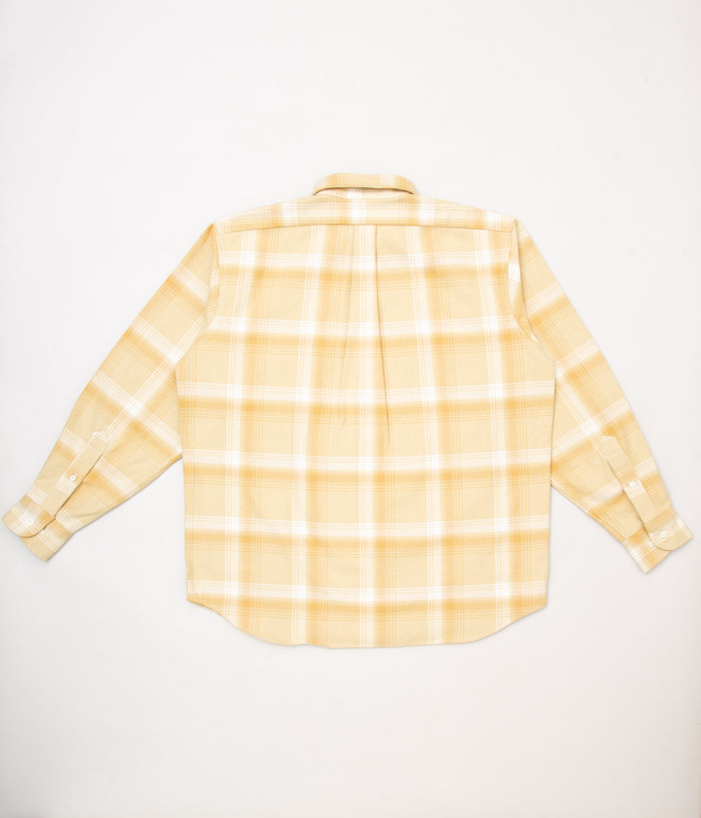 INDIVIDUALIZED SHIRTS "11oz. HEAVY FLANNEL OVER SHIRT (ATHLETIC FIT)"(PLAID)