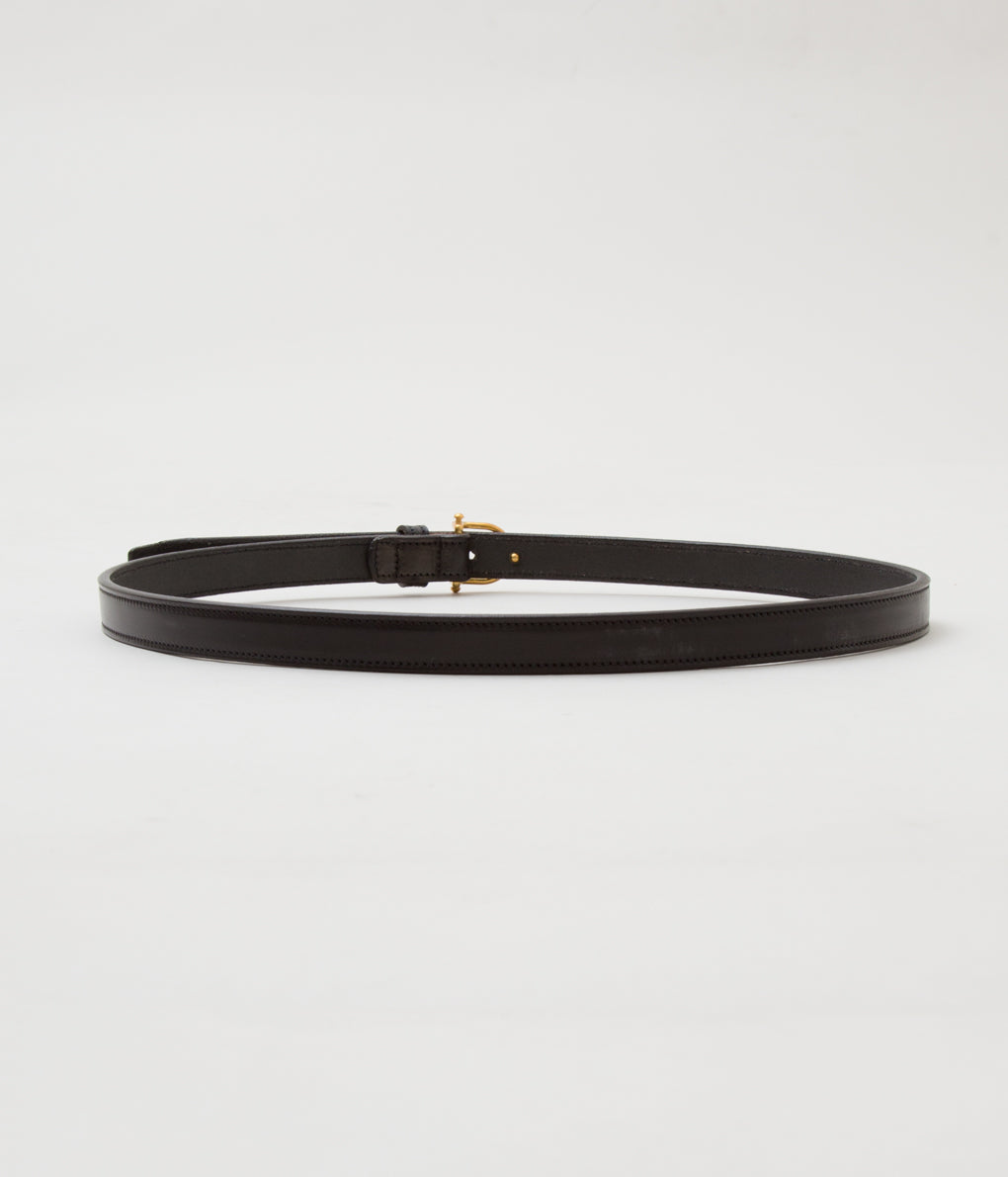 TORY LEATHER ''【2347】 EQUESTRIAN INSPIRED BELT'' (BLACK/BRASS)