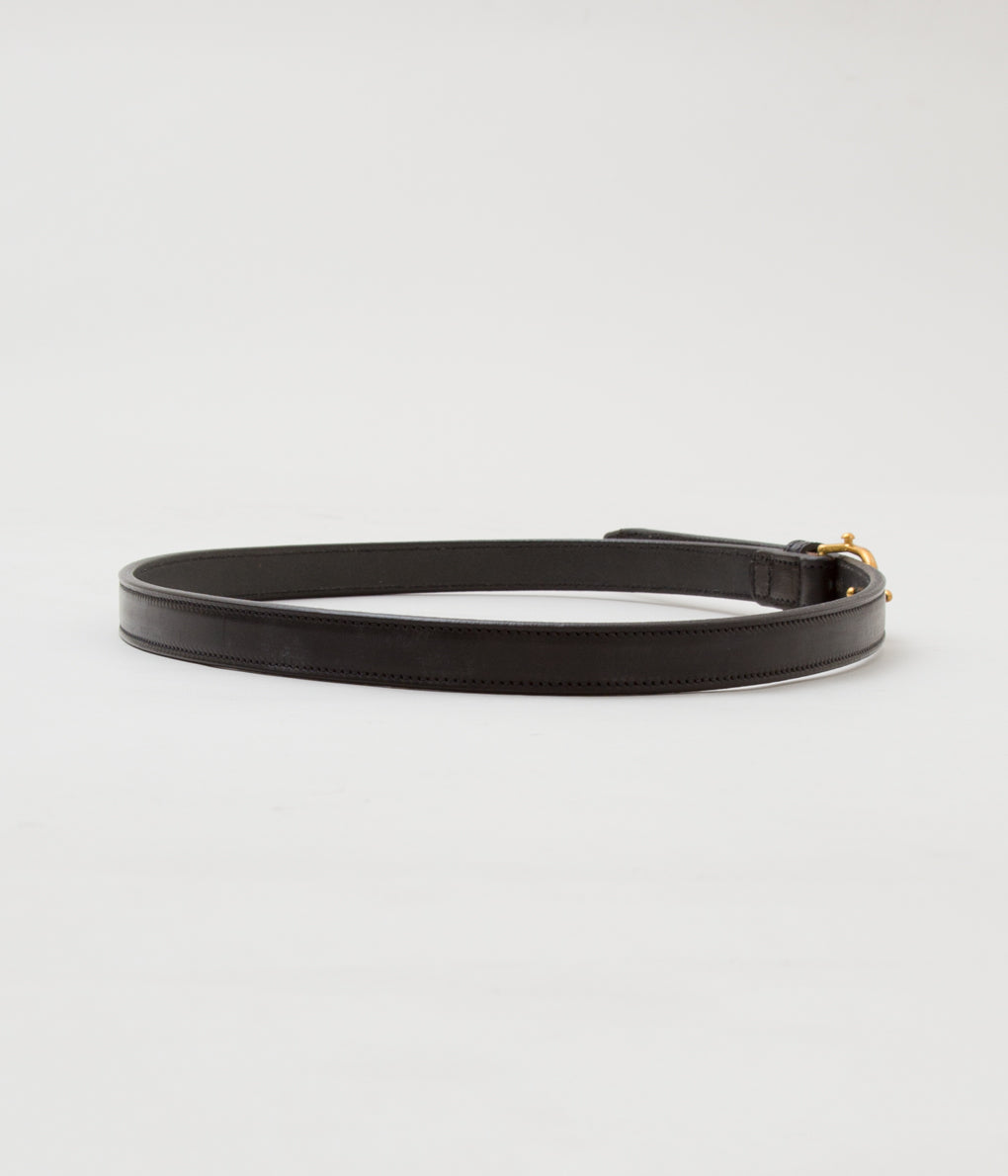 TORY LEATHER ''【2347】 EQUESTRIAN INSPIRED BELT'' (BLACK/BRASS)