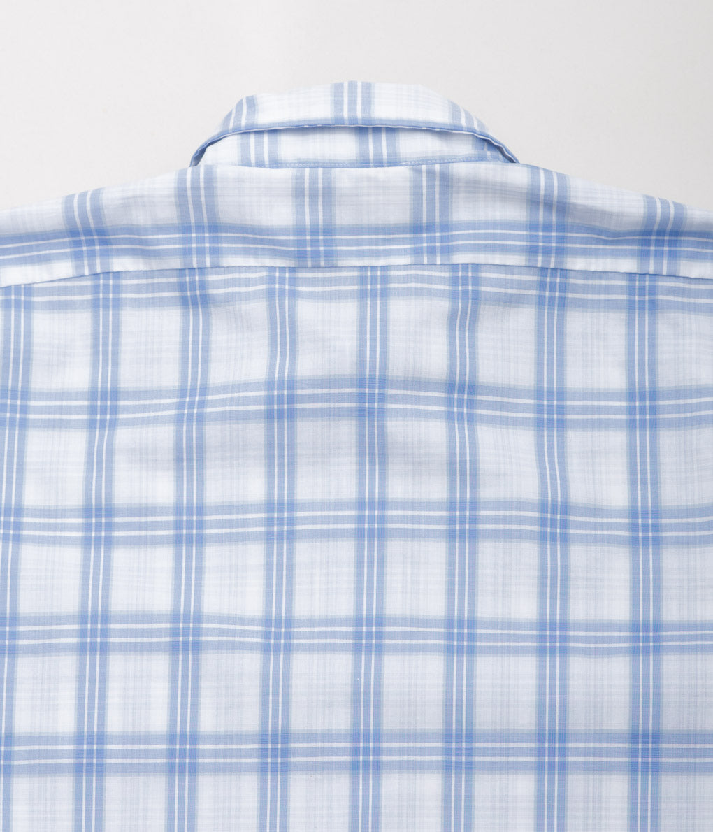 INDIVIDUALIZED SHIRTS×THE STORE BY MAIDENS "SLOB WORKERS SHIRTS"(BLUE CHECK)