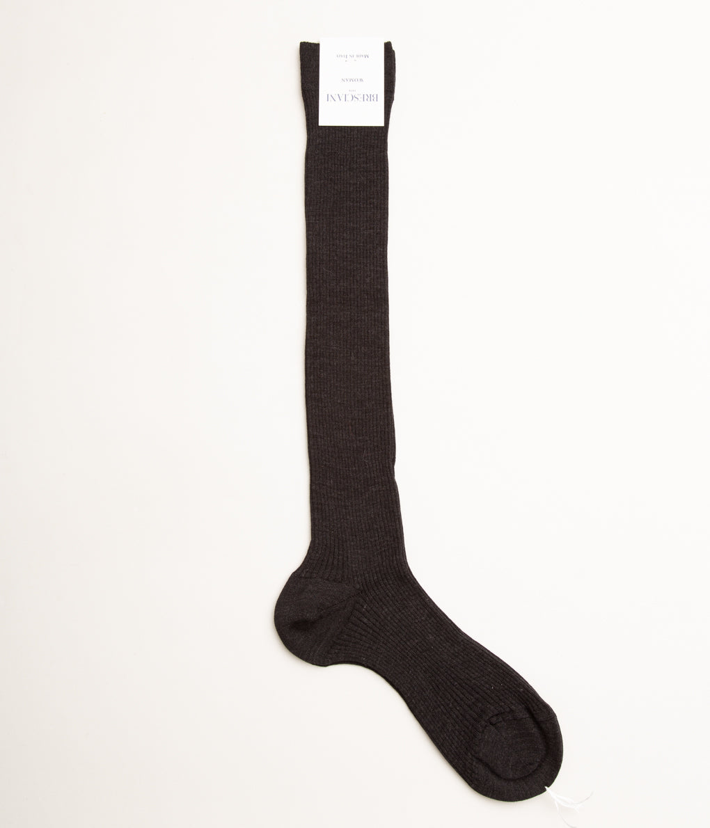 BRESCIANI "THIN RIB LONG"(CHARCOAL)