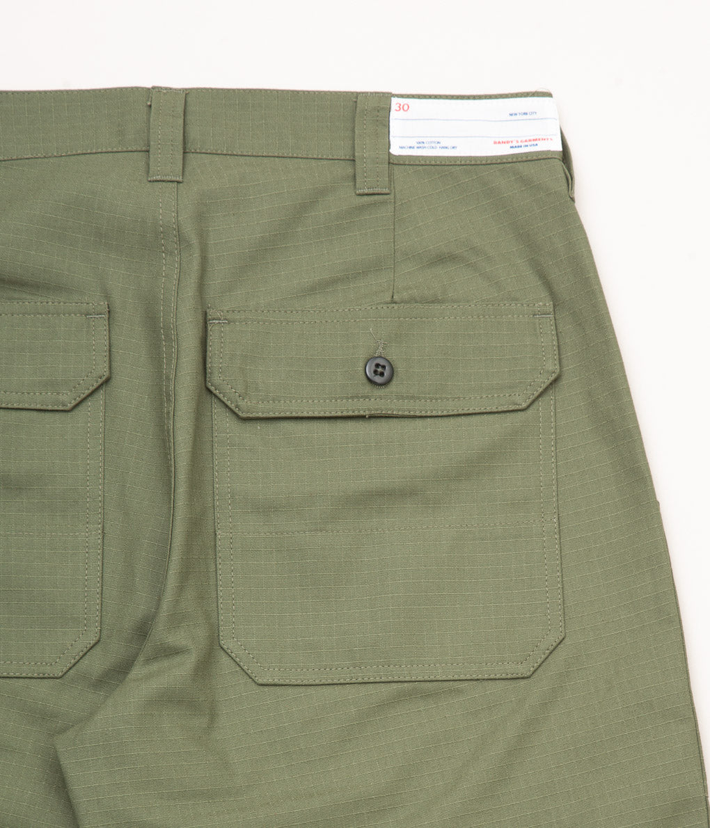 RANDY'S GARMENTS "UTILITY PANT"(OLIVE RIPSTOP)
