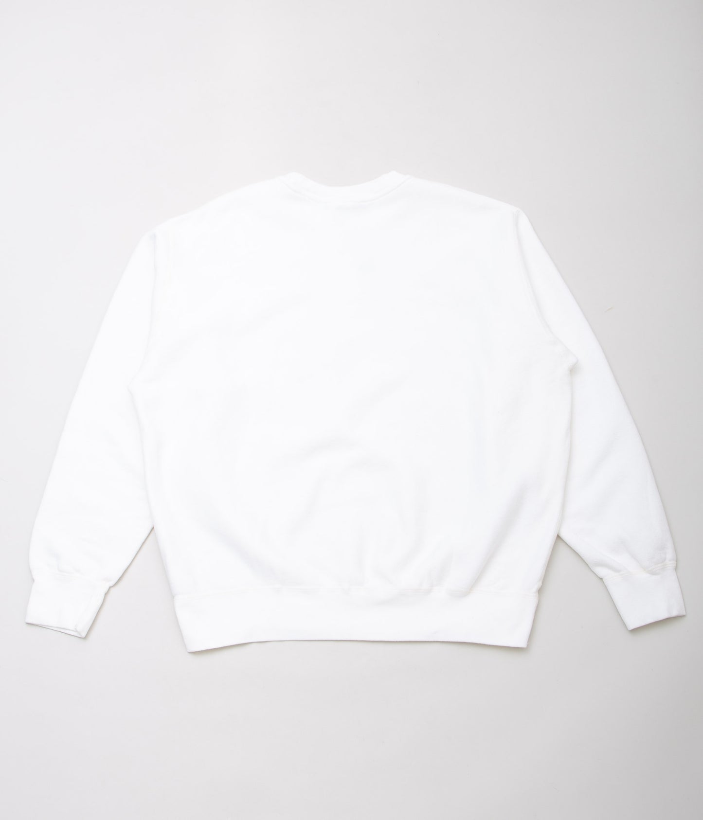 SOFT GOODS "9OZ FLEECE CREW NECK SWEAT"(WHITE)