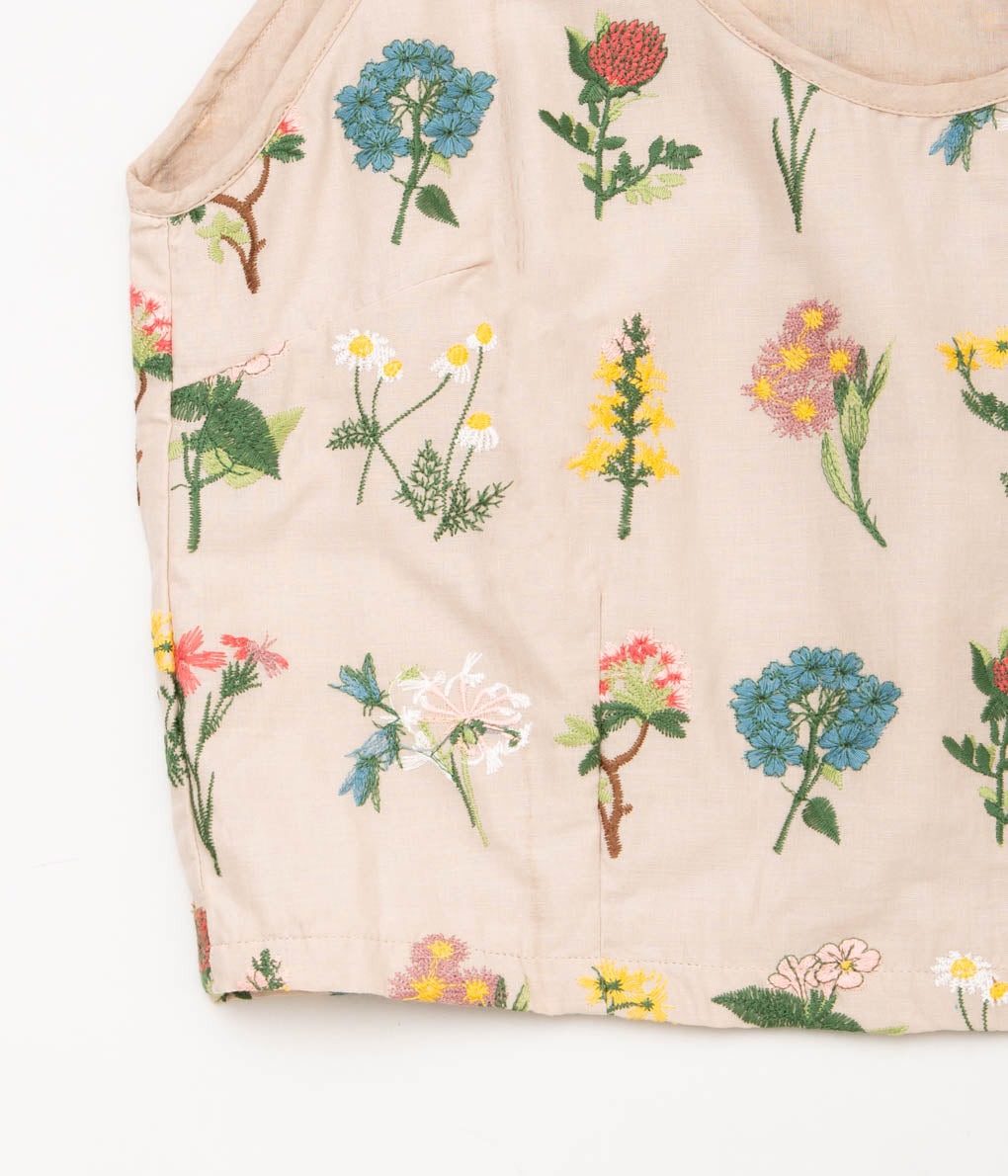 FAREWELL FRANCES "PEARL TANK"(MULTI EMBROIDERY)