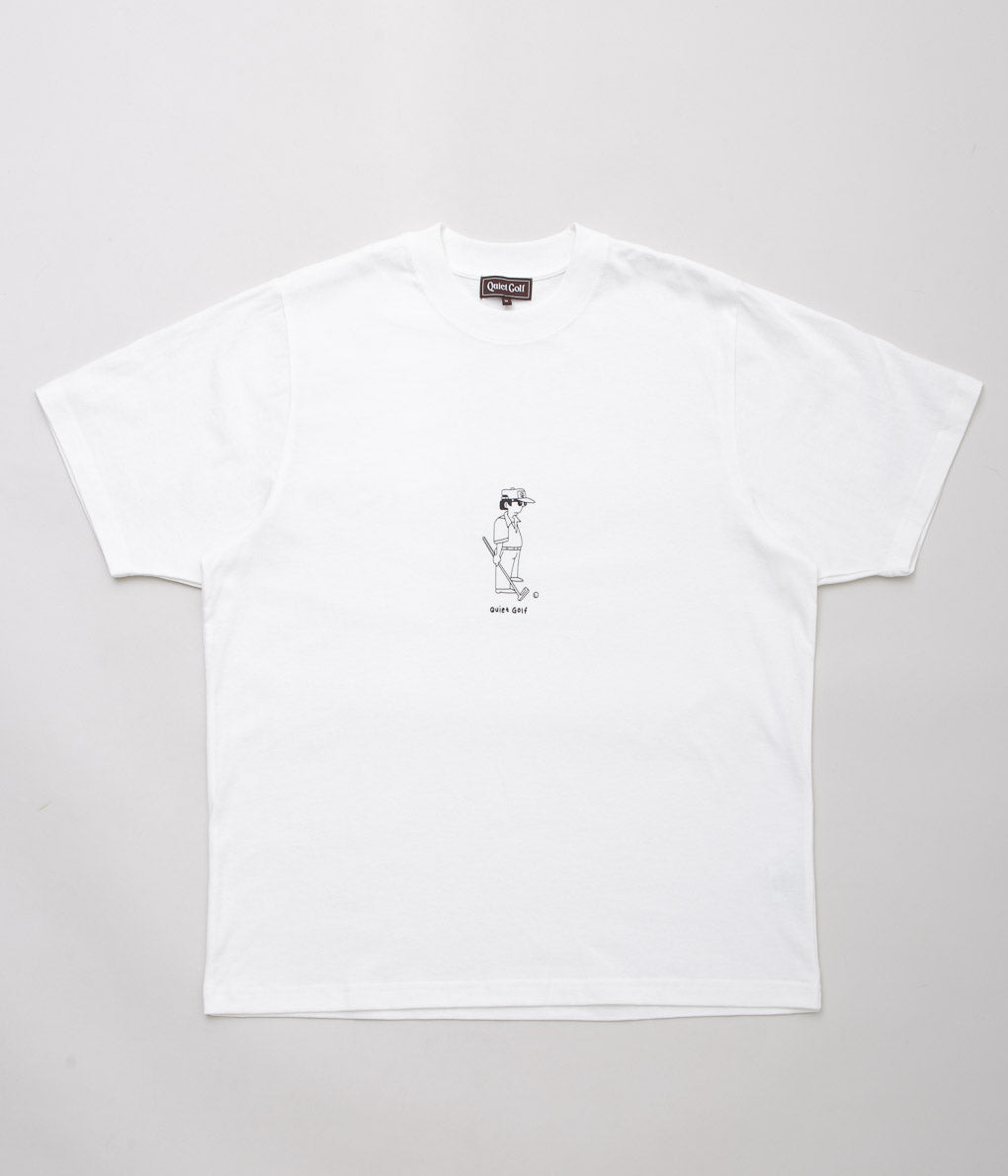 QUIET GOLF "GOLF DAD T-SHIRT"(WHITE)