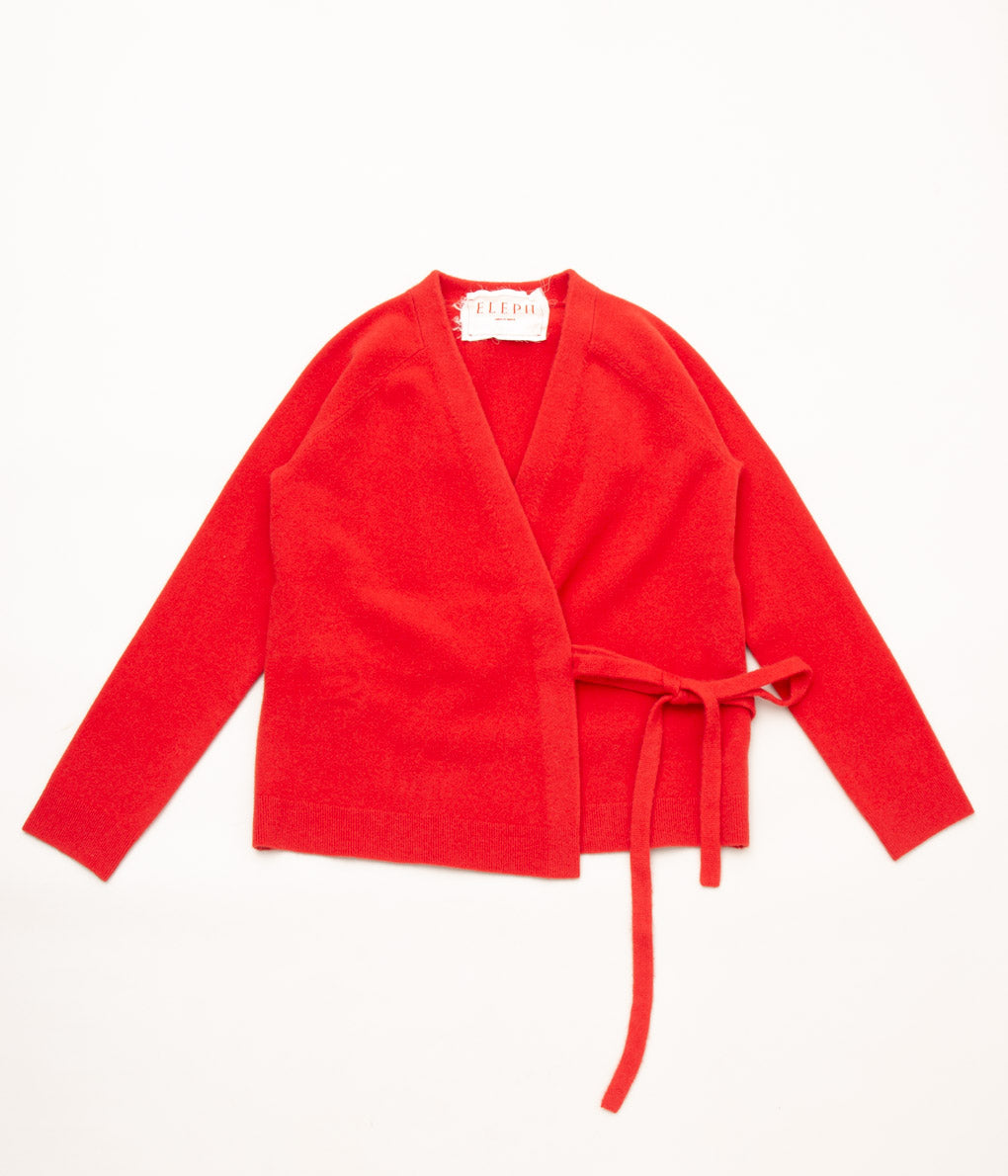 ELEPH "WRAP CARDI"(RED)