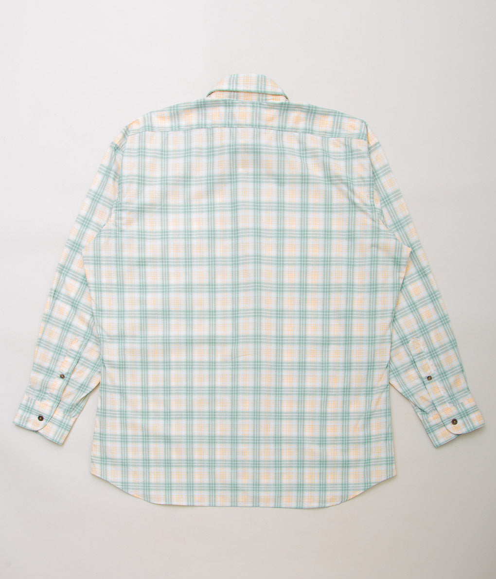 INDIVIDUALIZED SHIRTS×THE STORE BY MAIDENS "SLOB WORKERS SHIRTS"(GREEN CHECK)