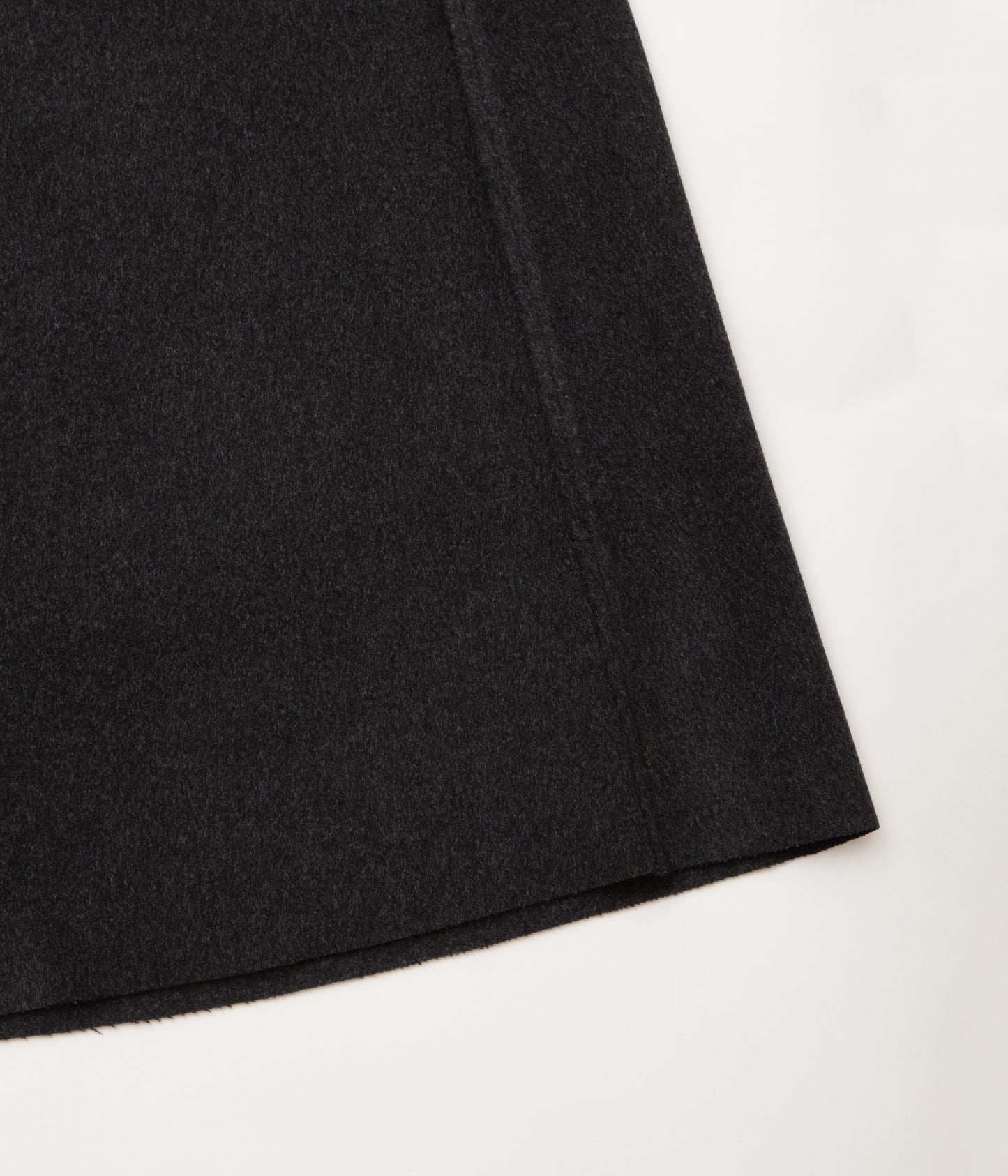 GABRIELA COLL GARMENTS ''NO.65 LORO PIANA HEAVY WOOL OVERSIZED COAT'' (BLACK MELANGE)