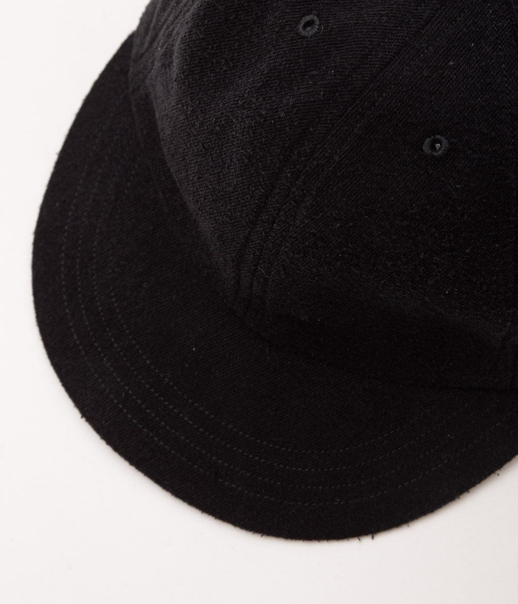 COMOLI''シルクネップ キャップ''(BLACK)