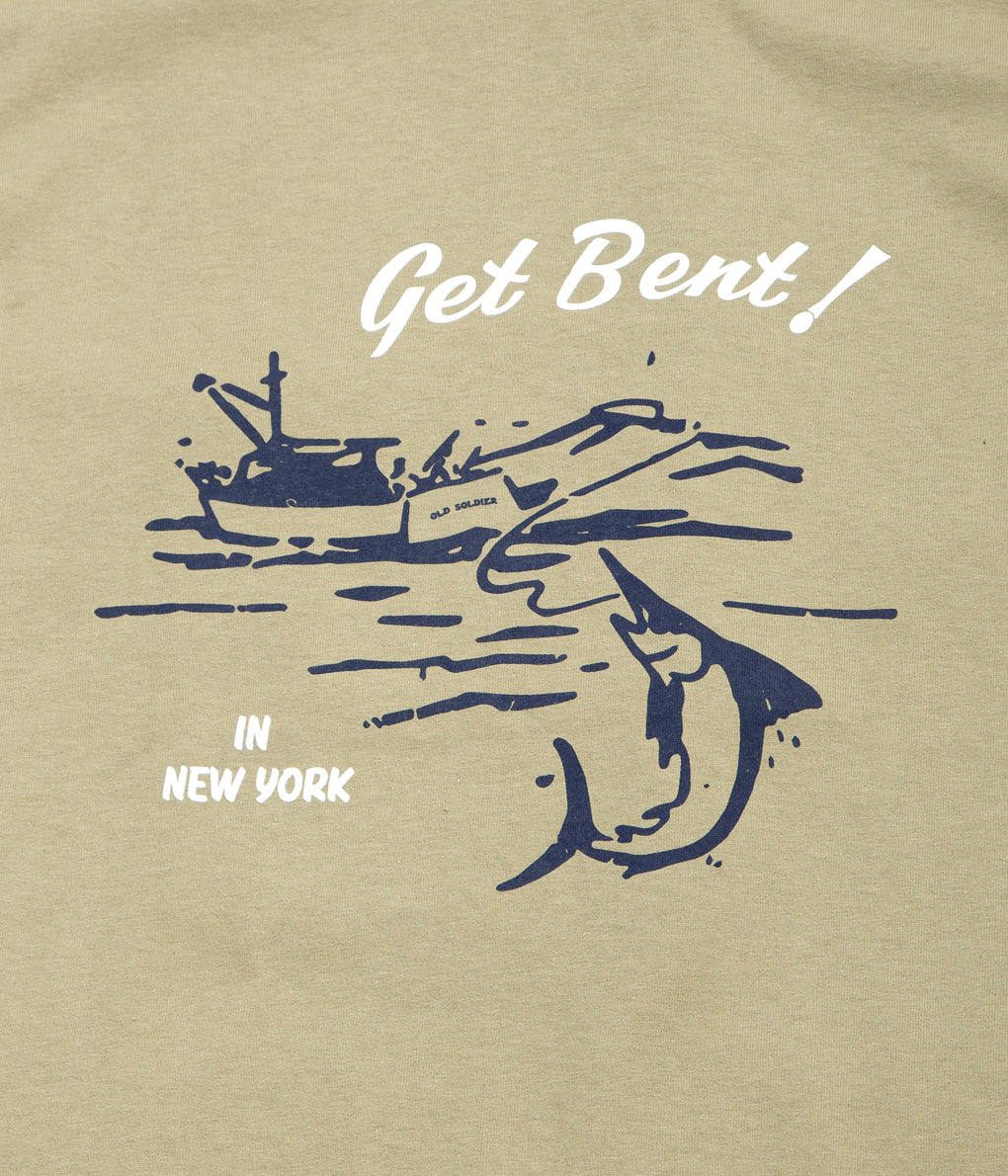 OLD SOLDIER "GET BENT! TEE"(DEEP OCEAN)