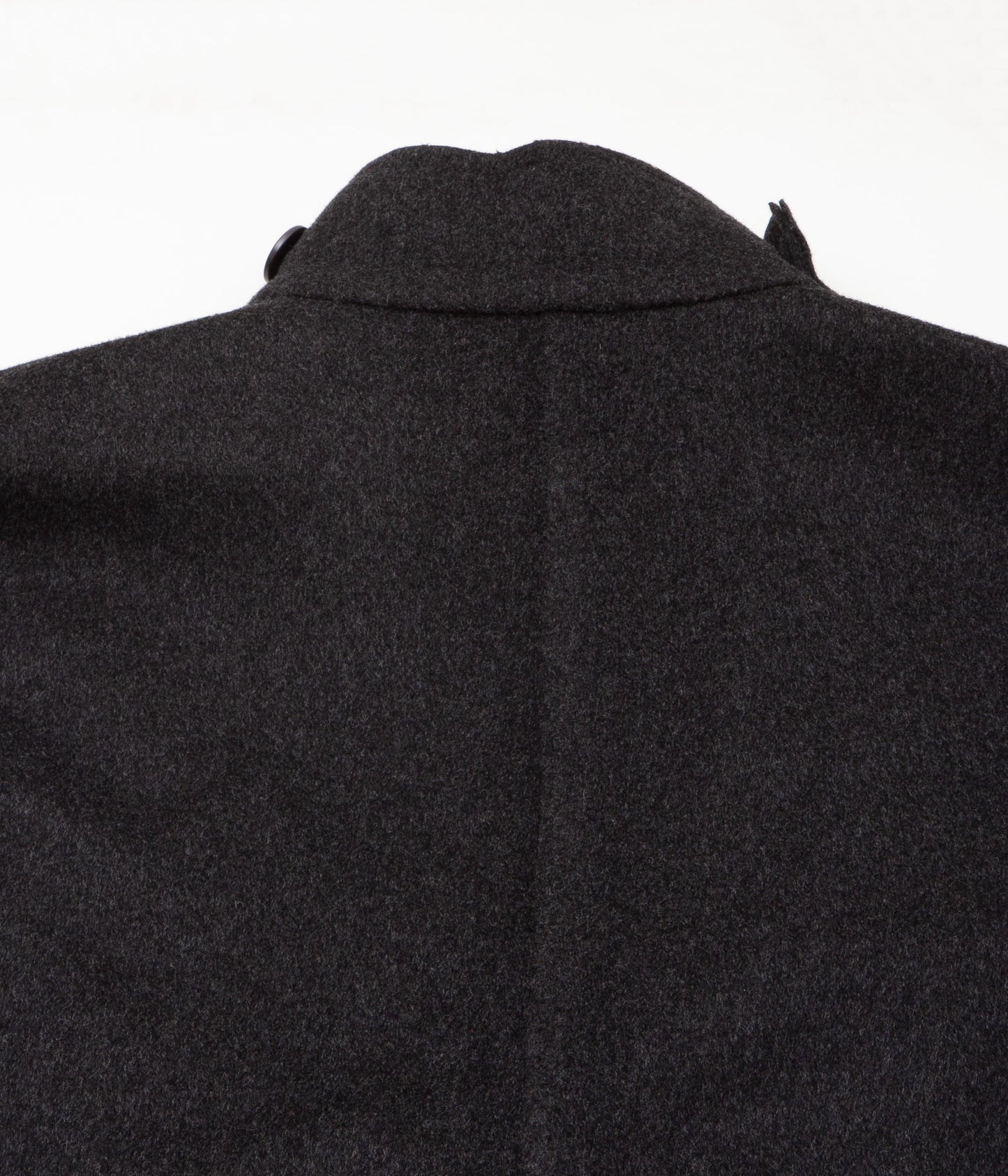 GABRIELA COLL GARMENTS ''NO.65 LORO PIANA HEAVY WOOL OVERSIZED COAT'' (BLACK MELANGE)