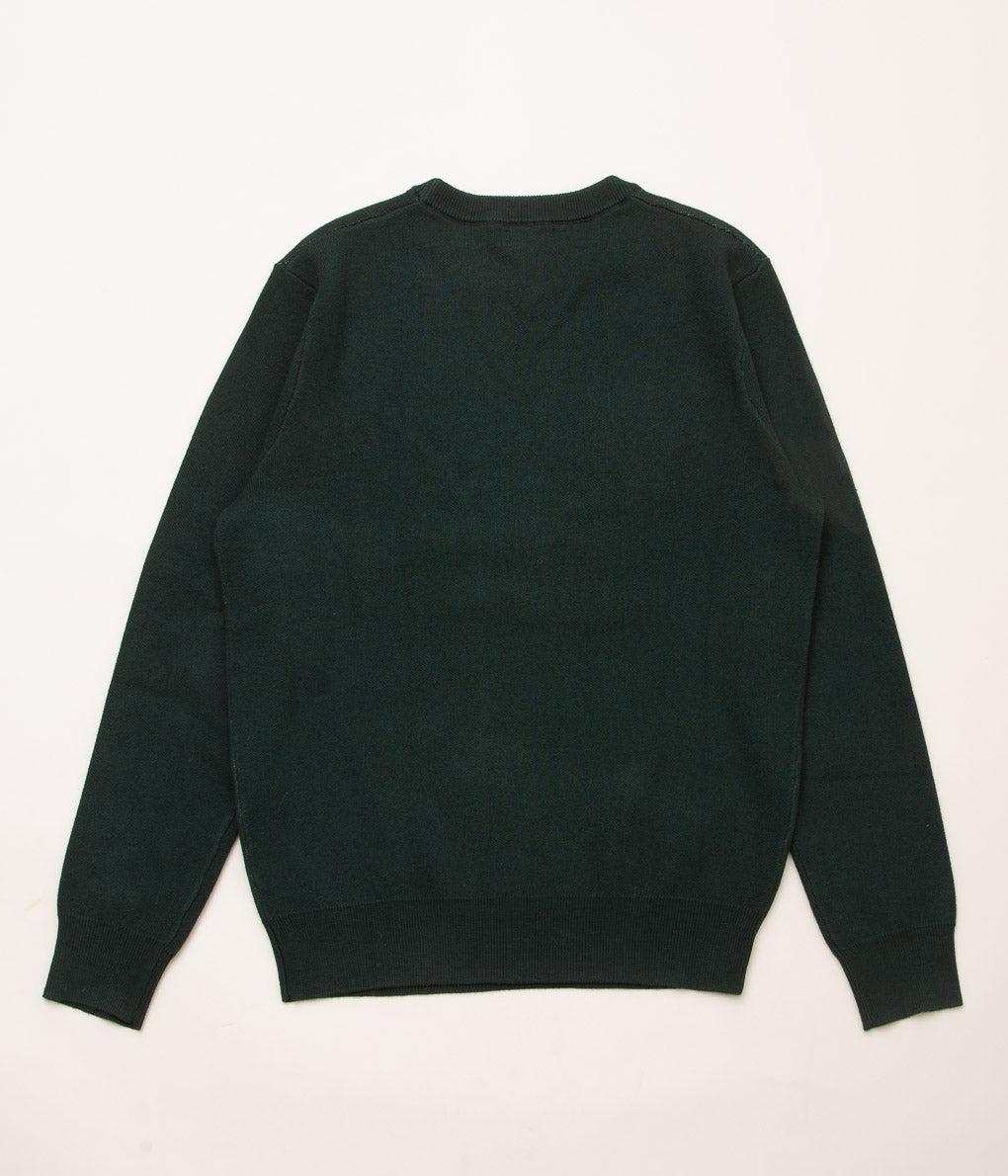 QUIET GOLF "QUIET GREENS KNIT SWEATER"(FOREST)