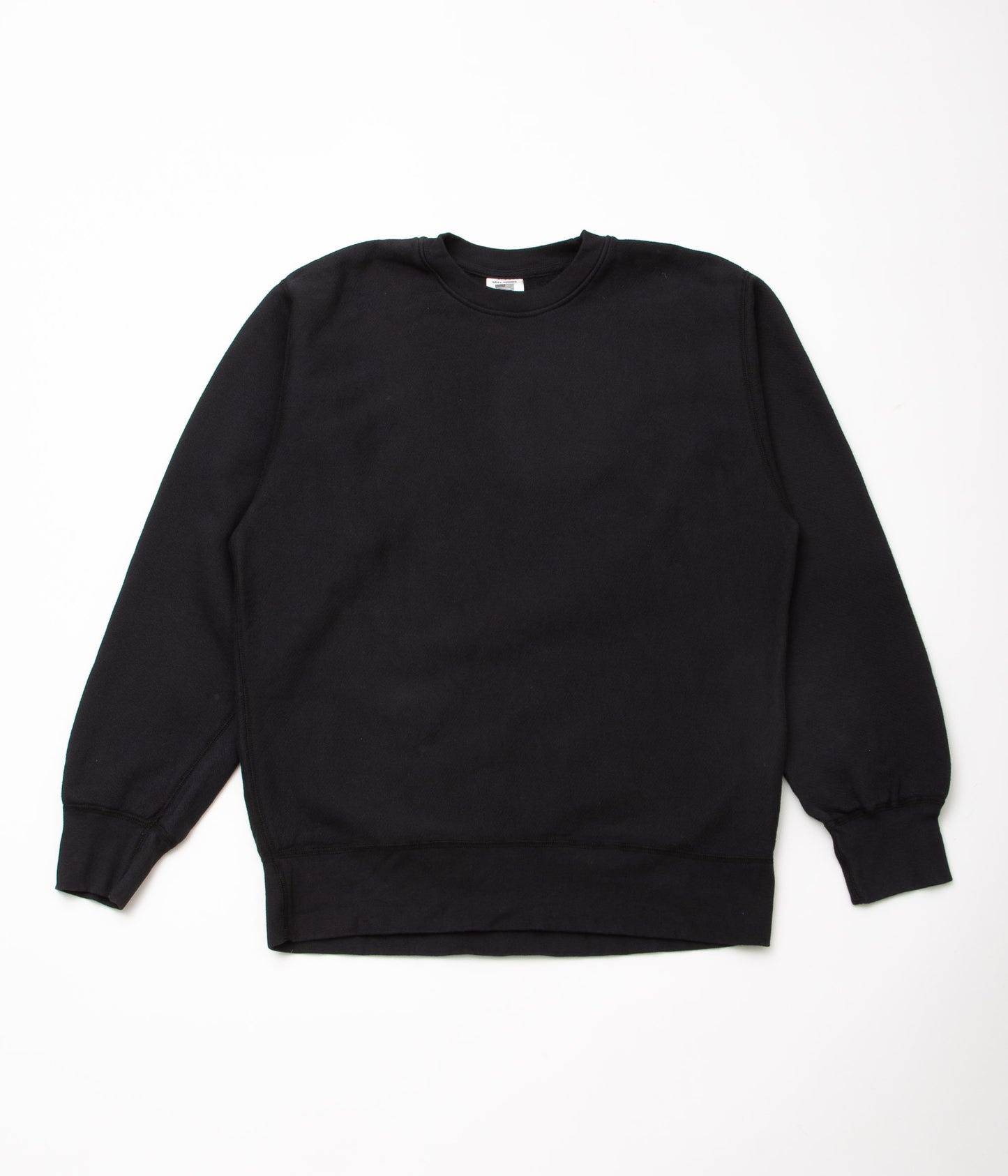 SOFT GOODS "9OZ FLEECE CREW NECK SWEAT"(VINTAGE BLACK)