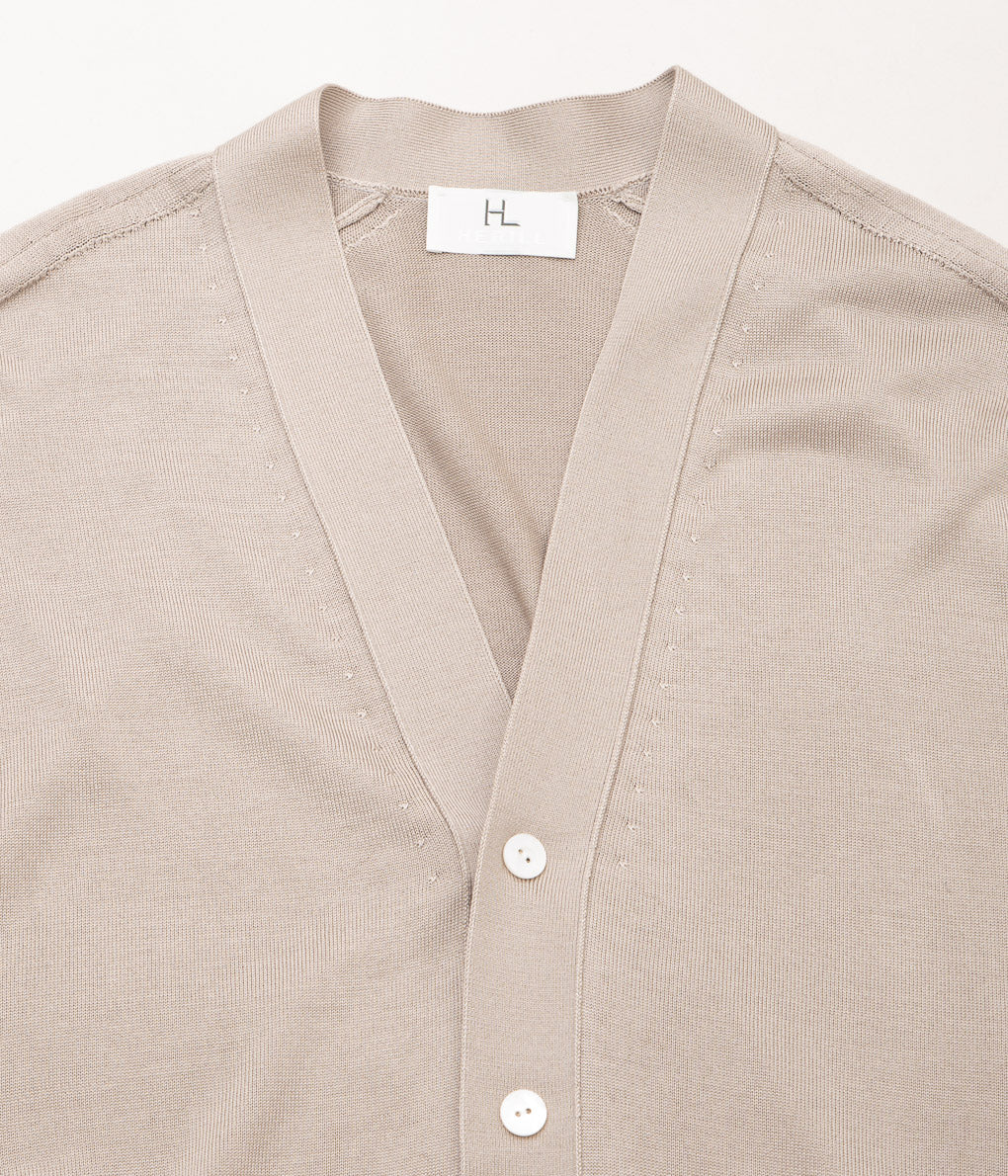 HERILL "SILK CARDIGAN"(NATURAL BEIGE)