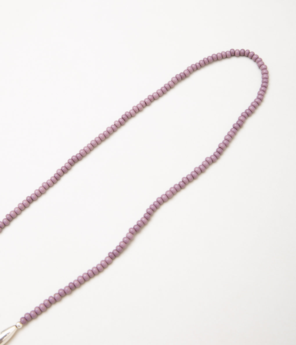 OTA "FETISH GLASS CORD/ANTIQUE BEADS"(PURPLE)