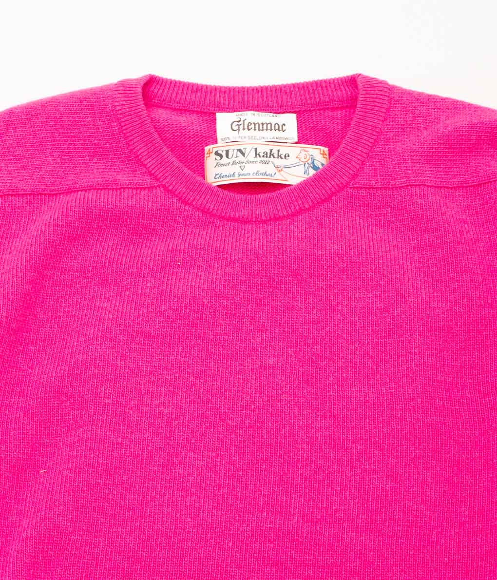 SUN/KAKKE×GLENMAC "GM PEAT C/R SADDLE PULLOVER" (PUNK)