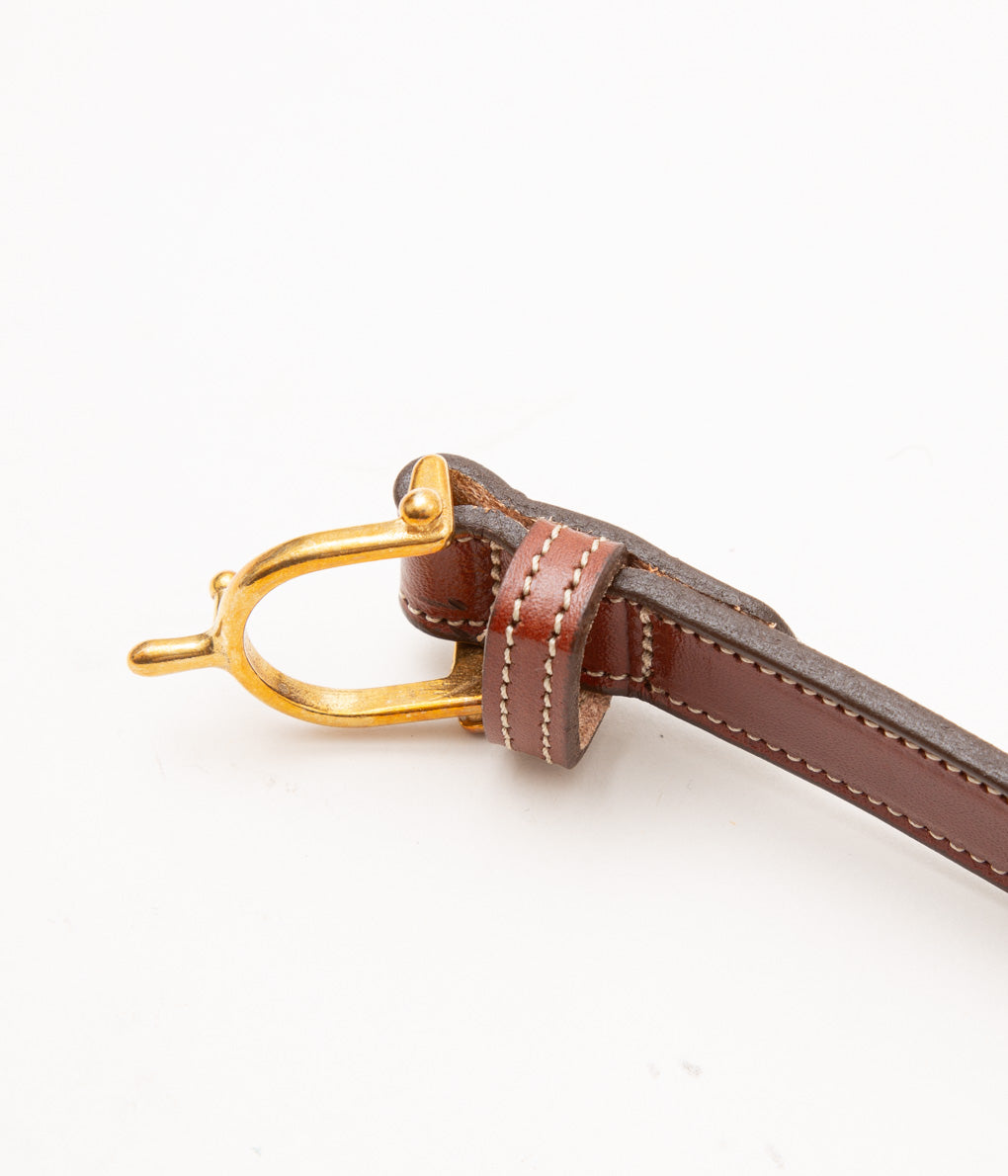 TORY LEATHER "【2346】EQUESTRIAN INSPIRED BELT"(OAKBARK×BRASS)