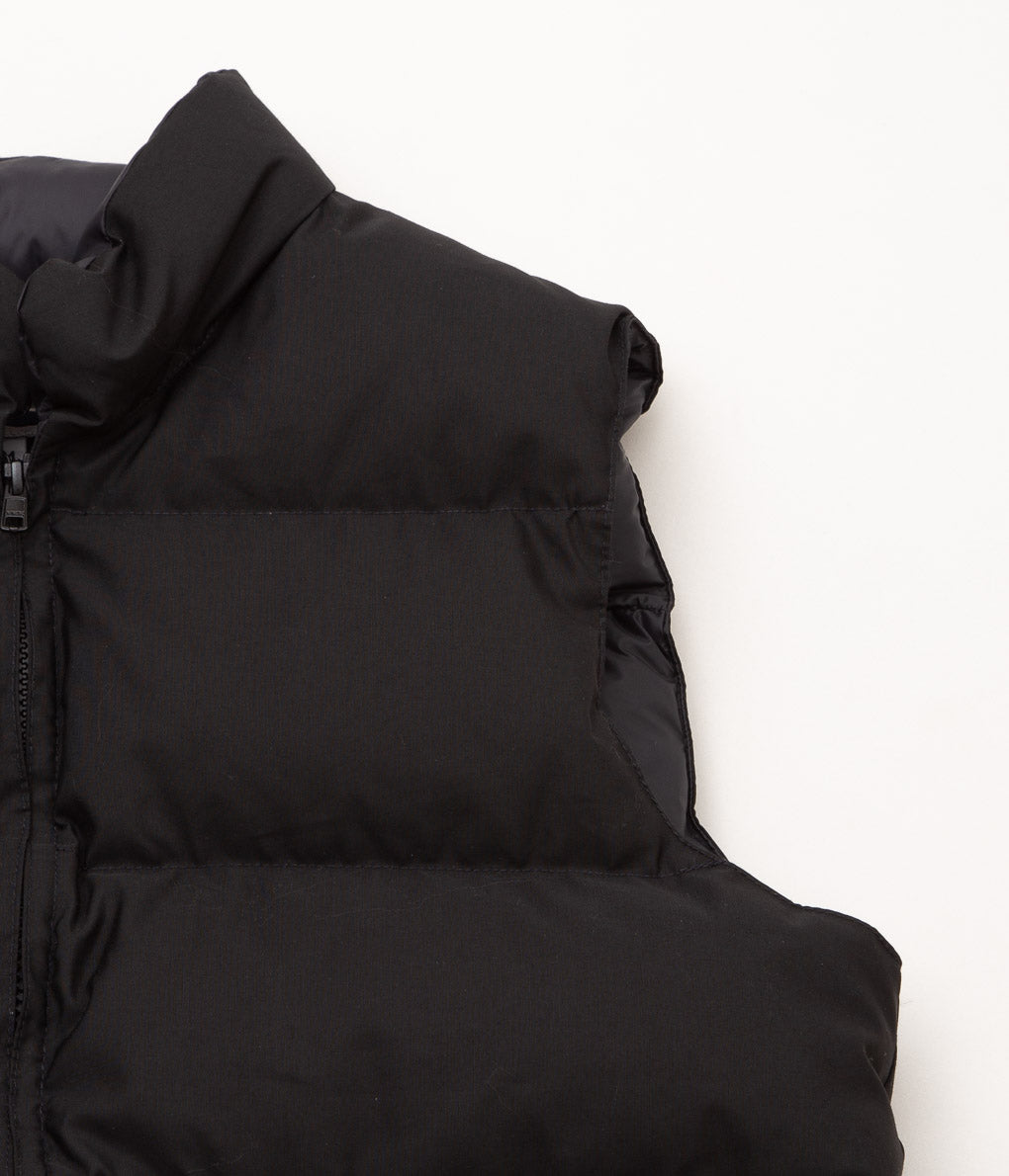 CRESCENT DOWN WORKS "NORTH BY NORTHWEST VEST"(BLACK/BLACK)