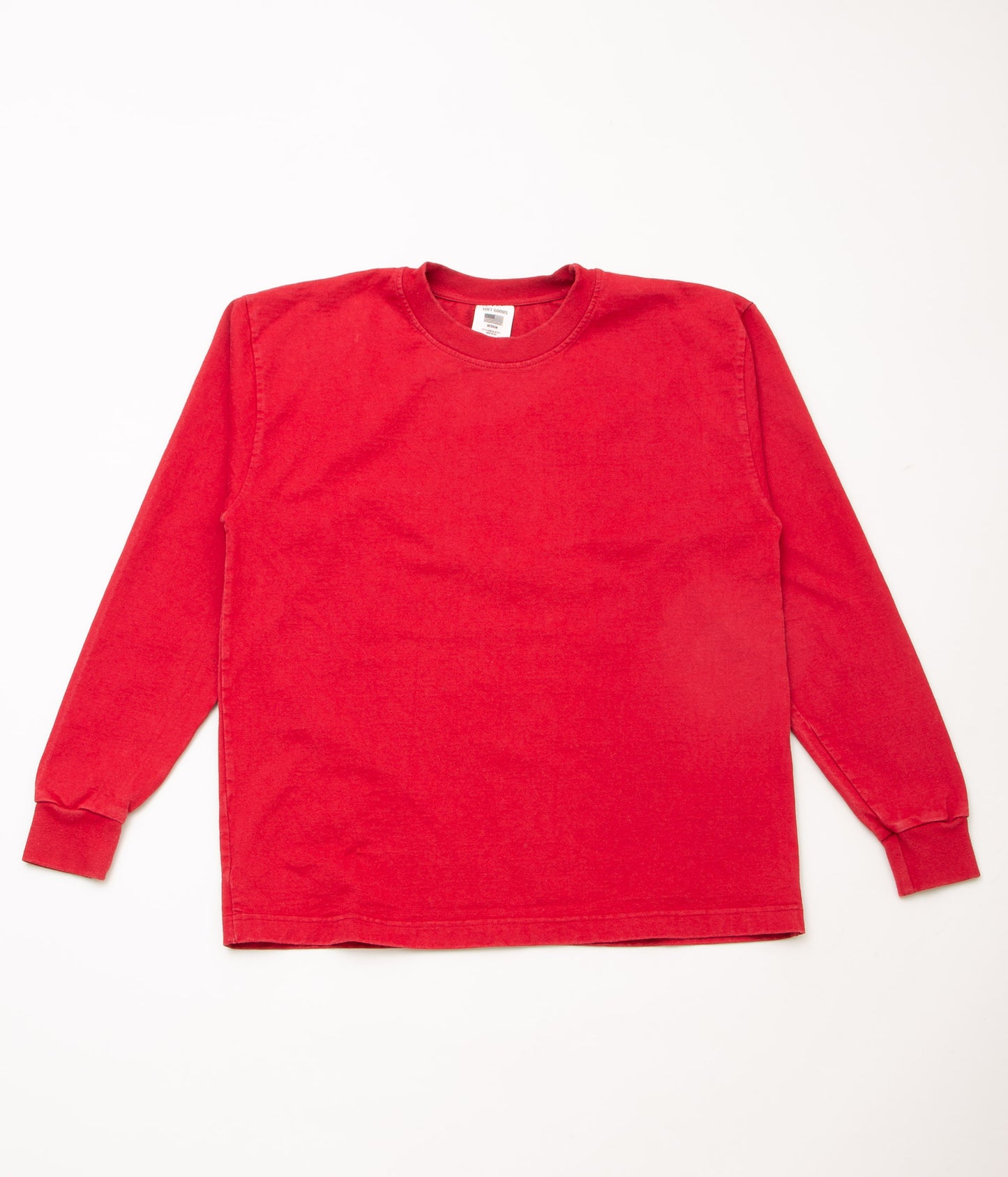 SOFT GOODS "HEAVY WEIGHT CREWNECK L/S"(FIRETRACK RED)