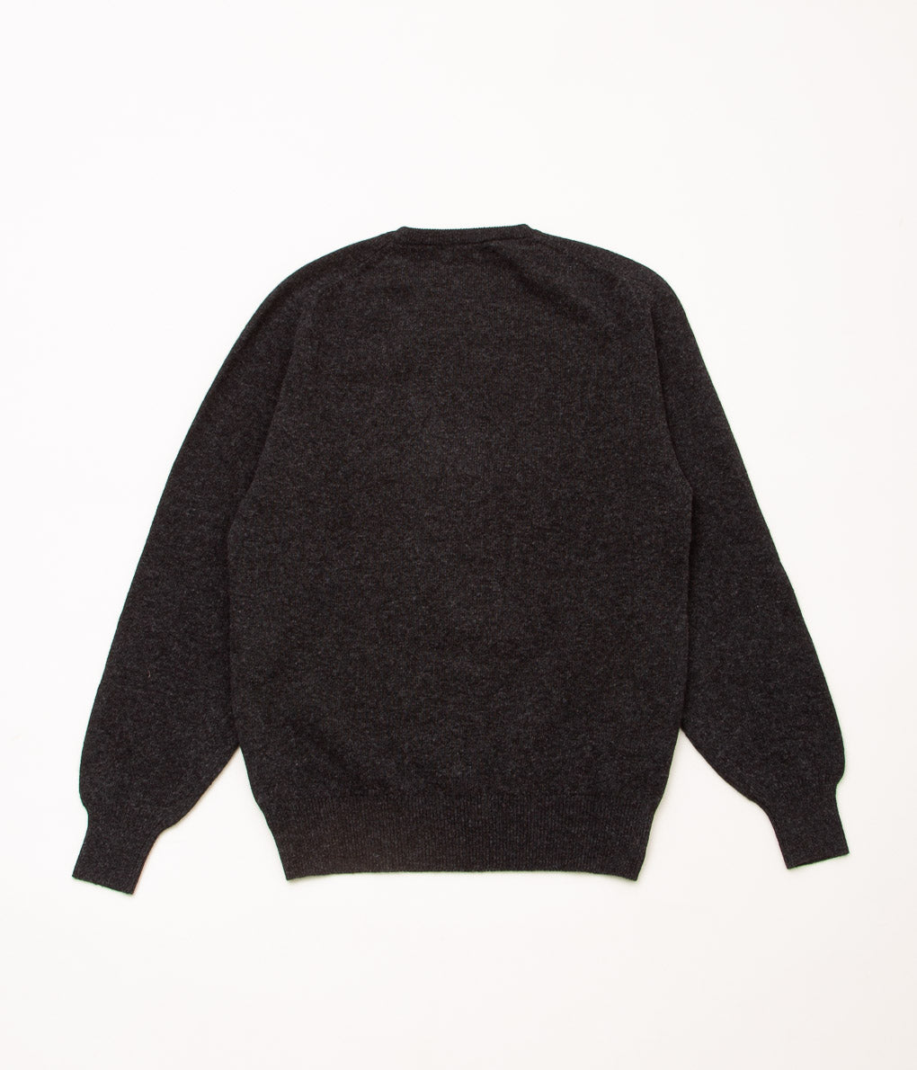 SUN/KAKKE×GLENMAC "GM PEAT C/R SADDLE PULLOVER" (CHARCOAL)