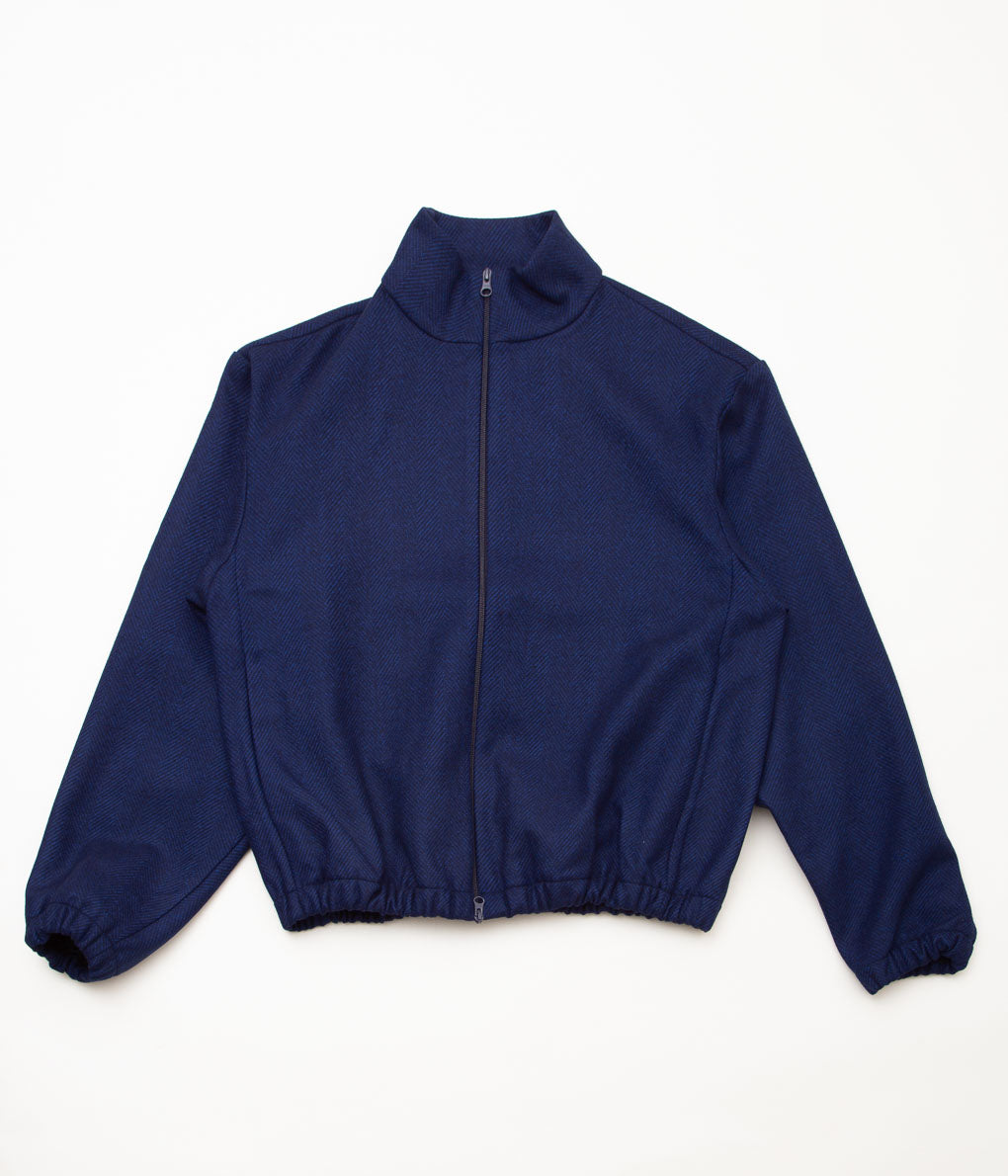 GABRIELA COLL GARMENTS ''NO.261 LORO PIANA WOOL ZIPPER JACKET'' (BLUE – THE  STORE BY MAIDENS