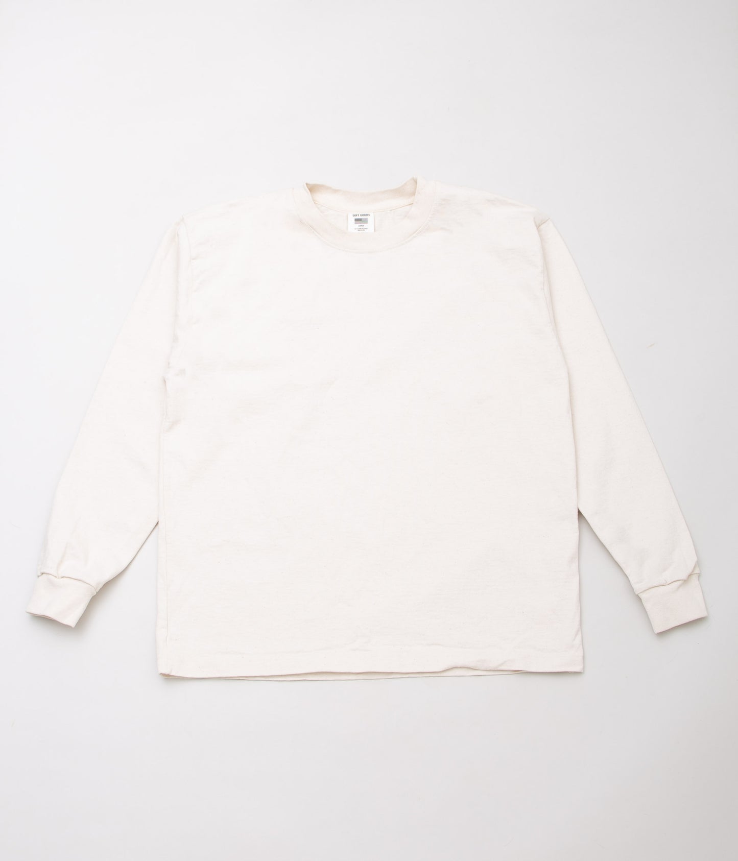 SOFT GOODS "HEAVY WEIGHT CREWNECK L/S"(NATURAL)