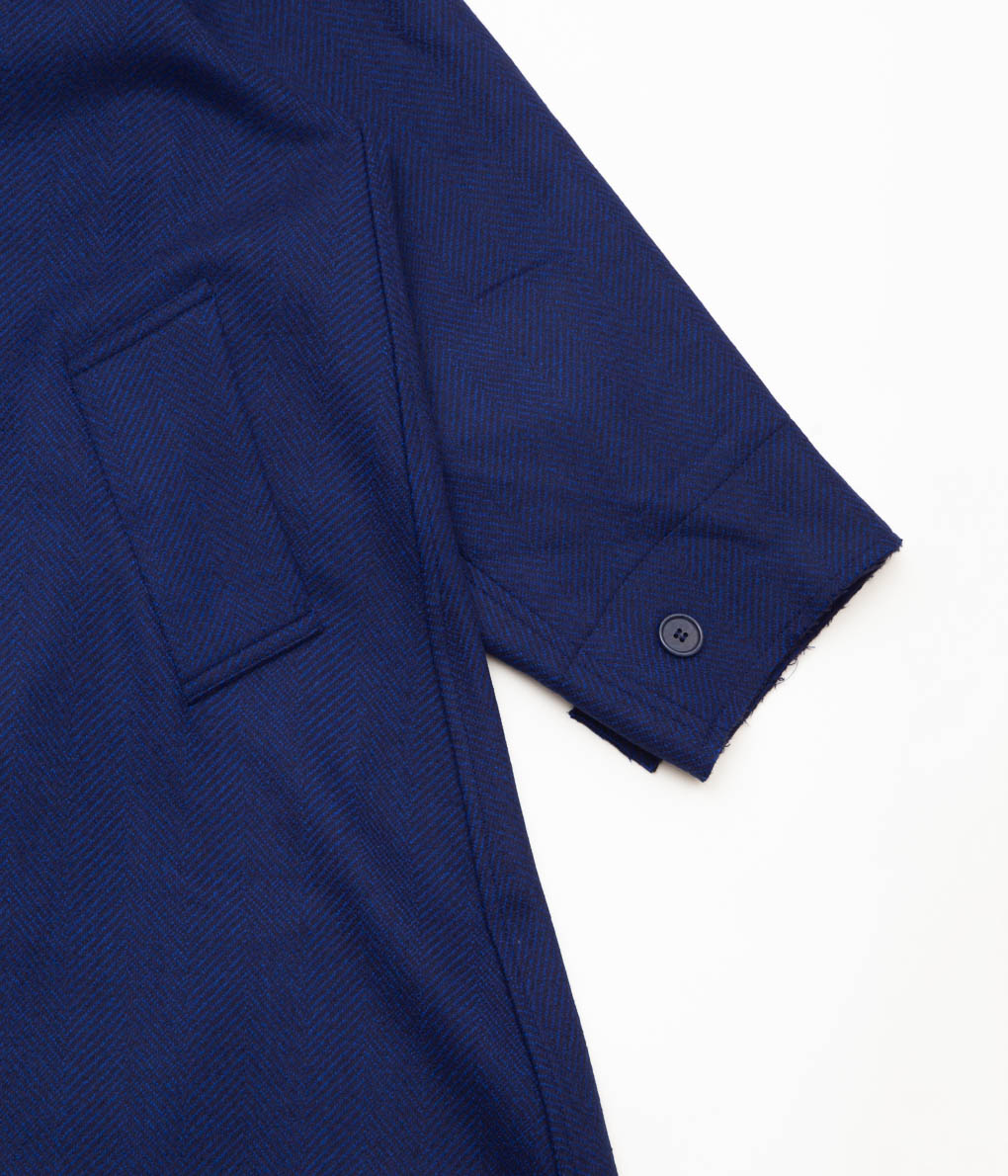 GABRIELA COLL GARMENTS ''NO.65 LORO PIANA HEAVY WOOL OVERSIZED COAT'' (BLUE)