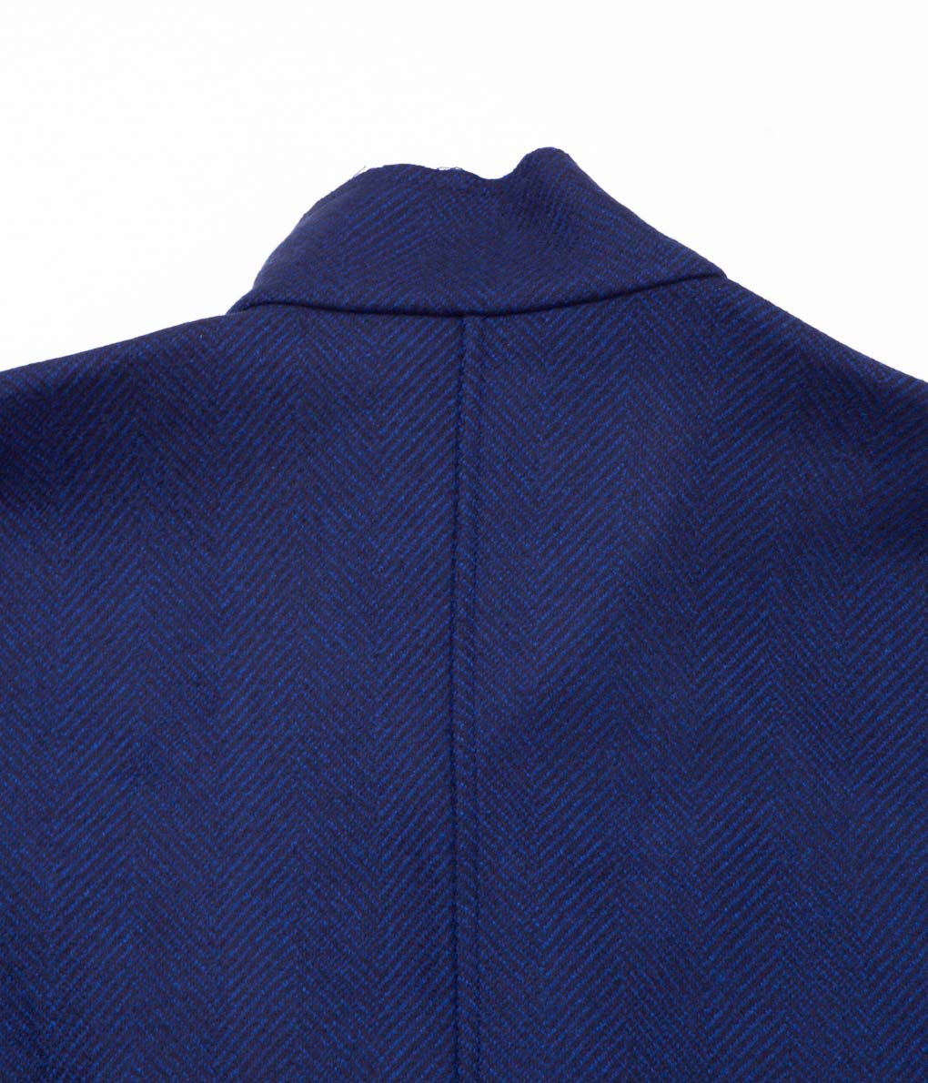 GABRIELA COLL GARMENTS ''NO.65 LORO PIANA HEAVY WOOL OVERSIZED COAT'' (BLUE)