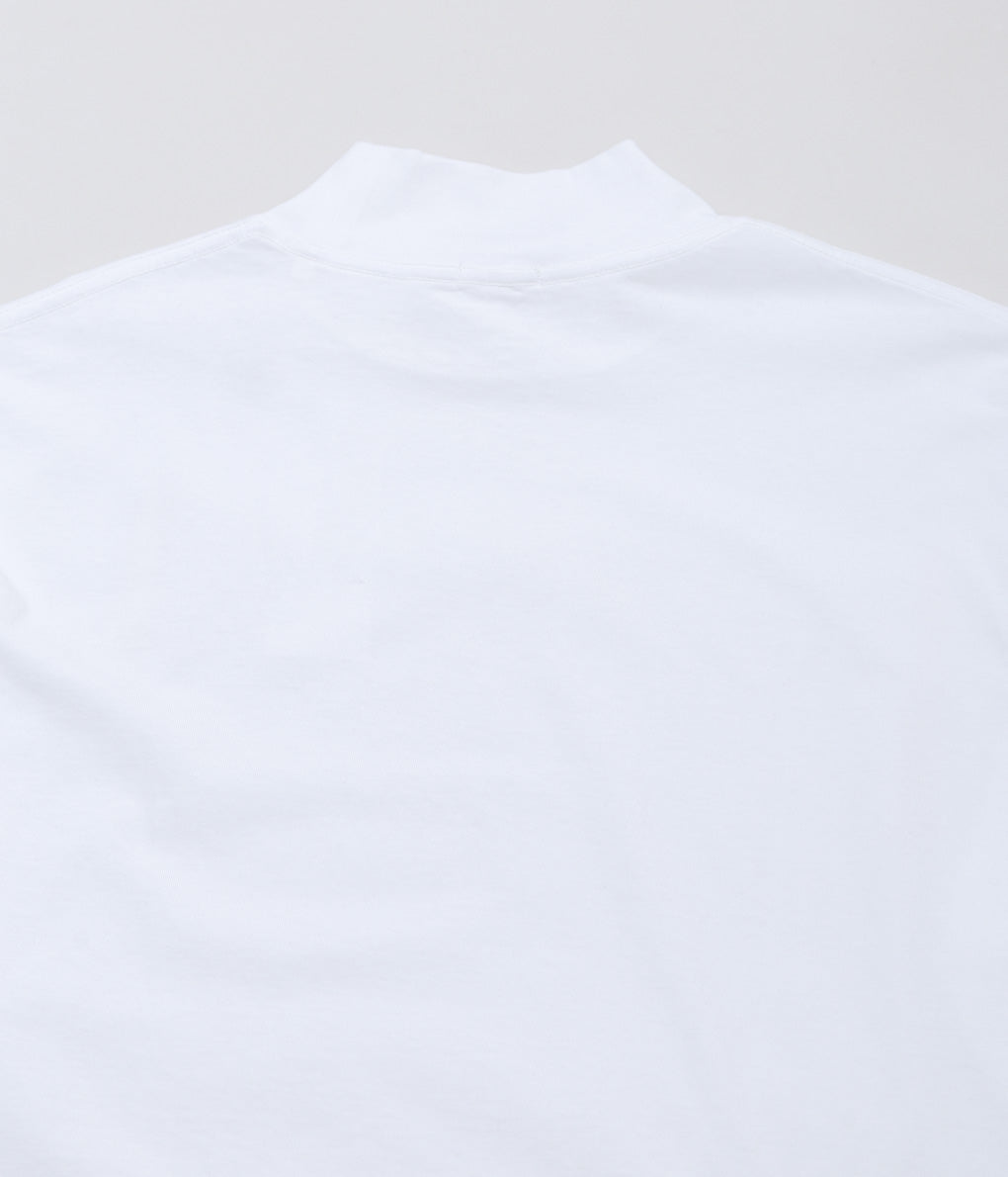 COMOLI ''코튼 저지 모의 목 풀오버 ''(WHITE)