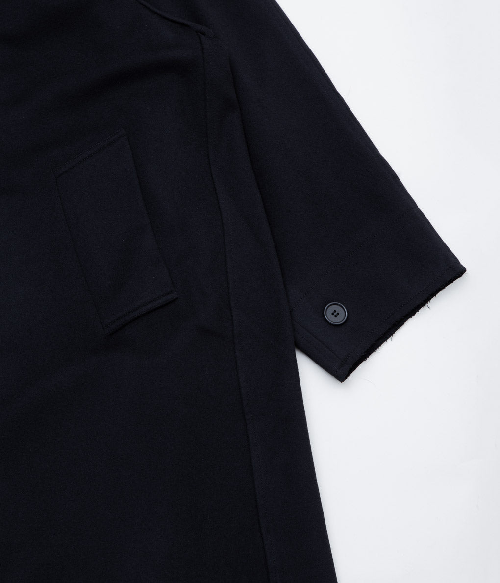 GABRIELA COLL GARMENTS ''NO.65 LORO PIANA HEAVY WOOL OVERSIZED COAT'' (BLACK)