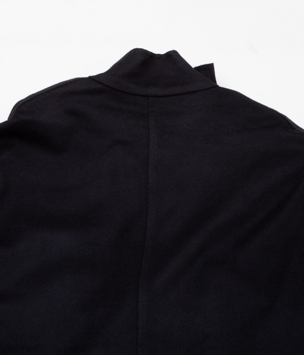 GABRIELA COLL GARMENTS ''NO.65 LORO PIANA HEAVY WOOL OVERSIZED COAT'' (BLACK)