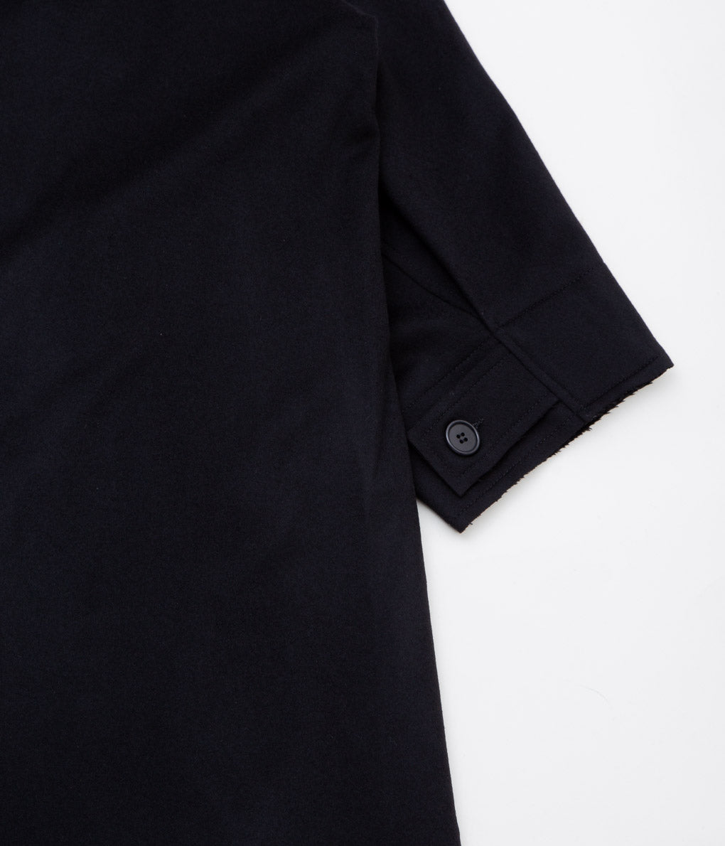 GABRIELA COLL GARMENTS ''NO.65 LORO PIANA HEAVY WOOL OVERSIZED COAT'' (BLACK)