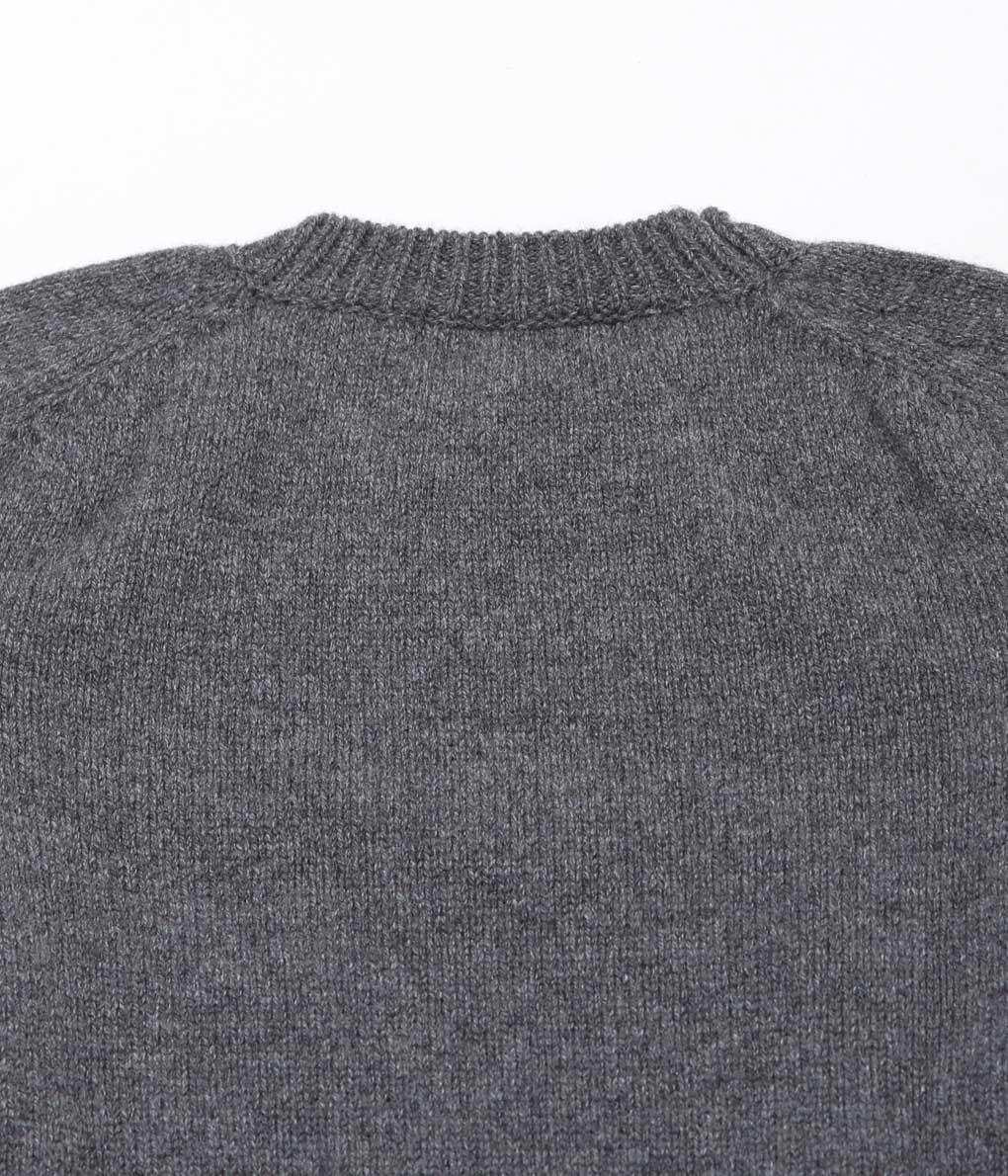 &DAUGHTER ''PLAIN SADDLE SLEEVE CREWNECK'' (DERBY GRAY)