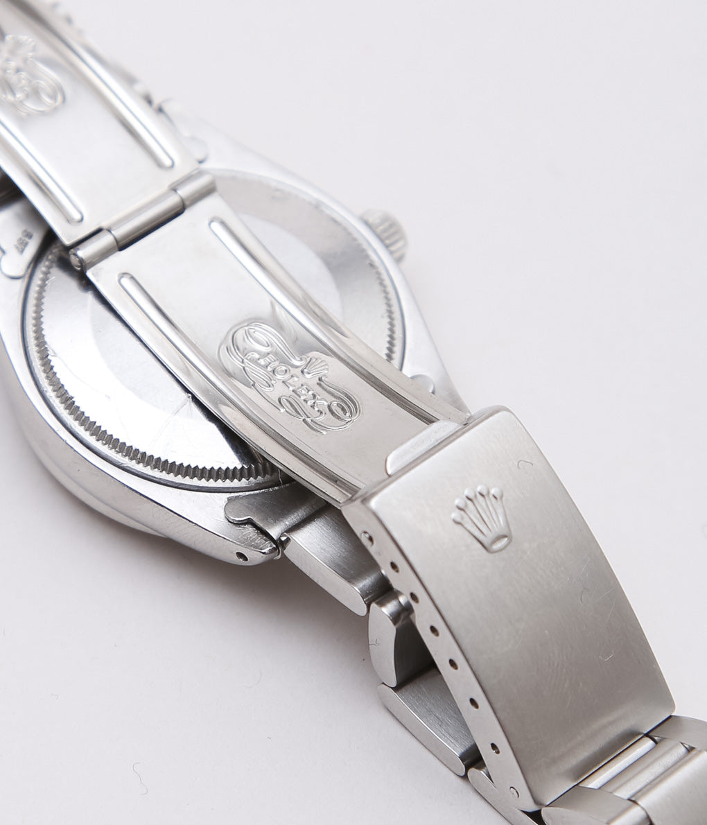 VINTAGE WATCHES ''1969'S ROLEX OYSTER PERPETUAL ENGINE TURNED BEZEL'' (SILVER)