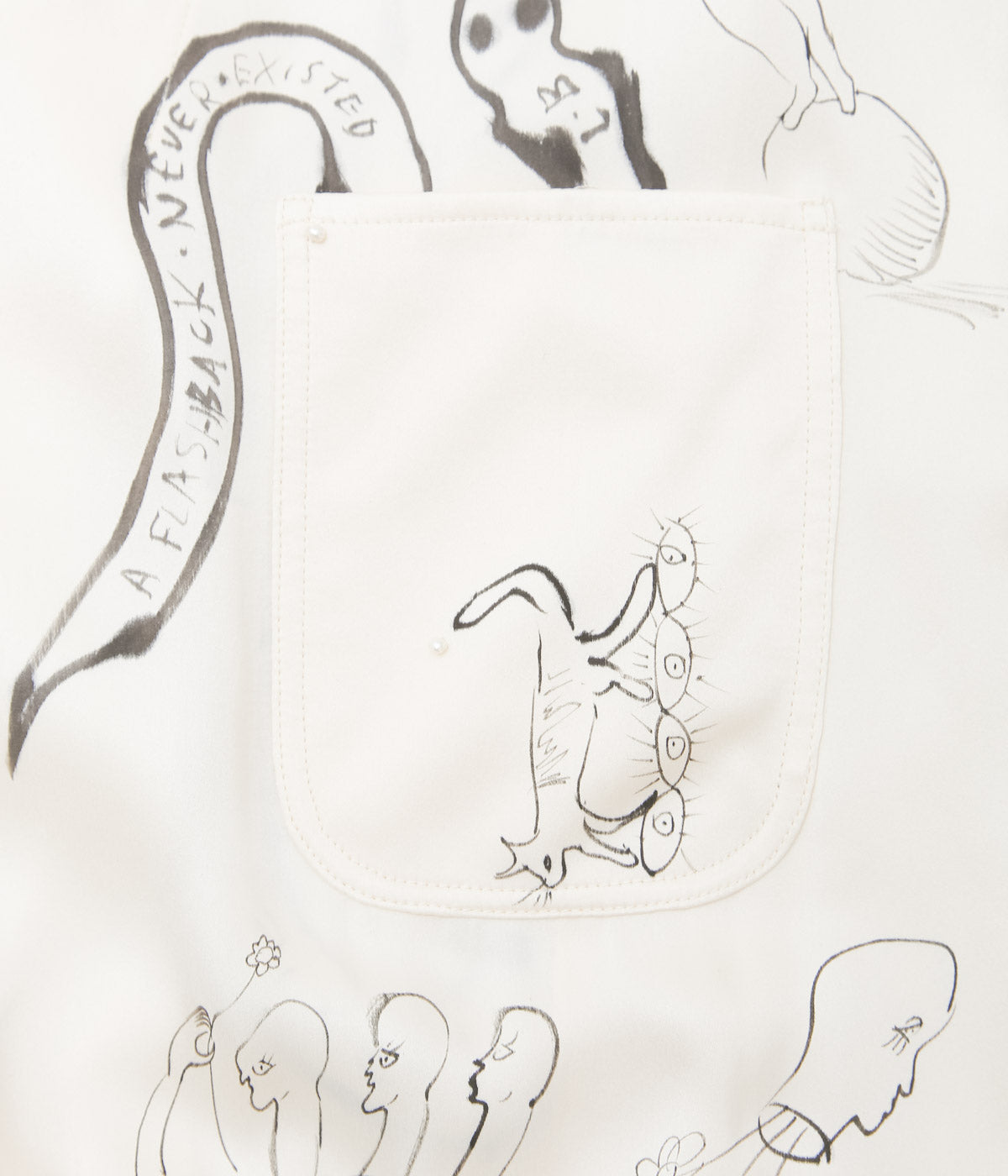 WONDEROUND ''WORKSUIT W/DRAW STRING/ SNAKE O&C DRAWING'' (WHITE)