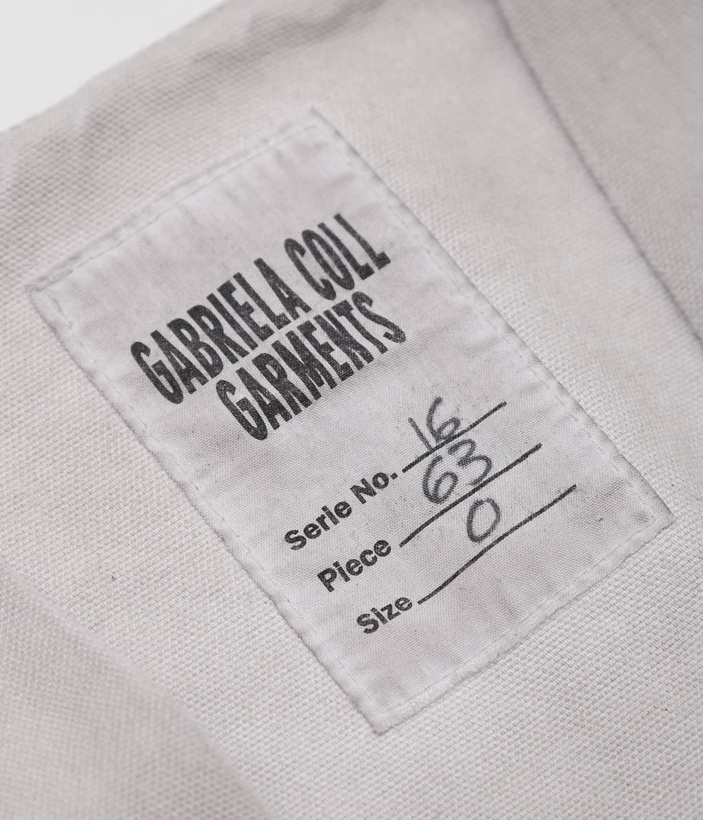 GABRIELA COLL GARMENTS ''NO.63 CANVAS FOLDED JACKET'' (WARM GRAY)