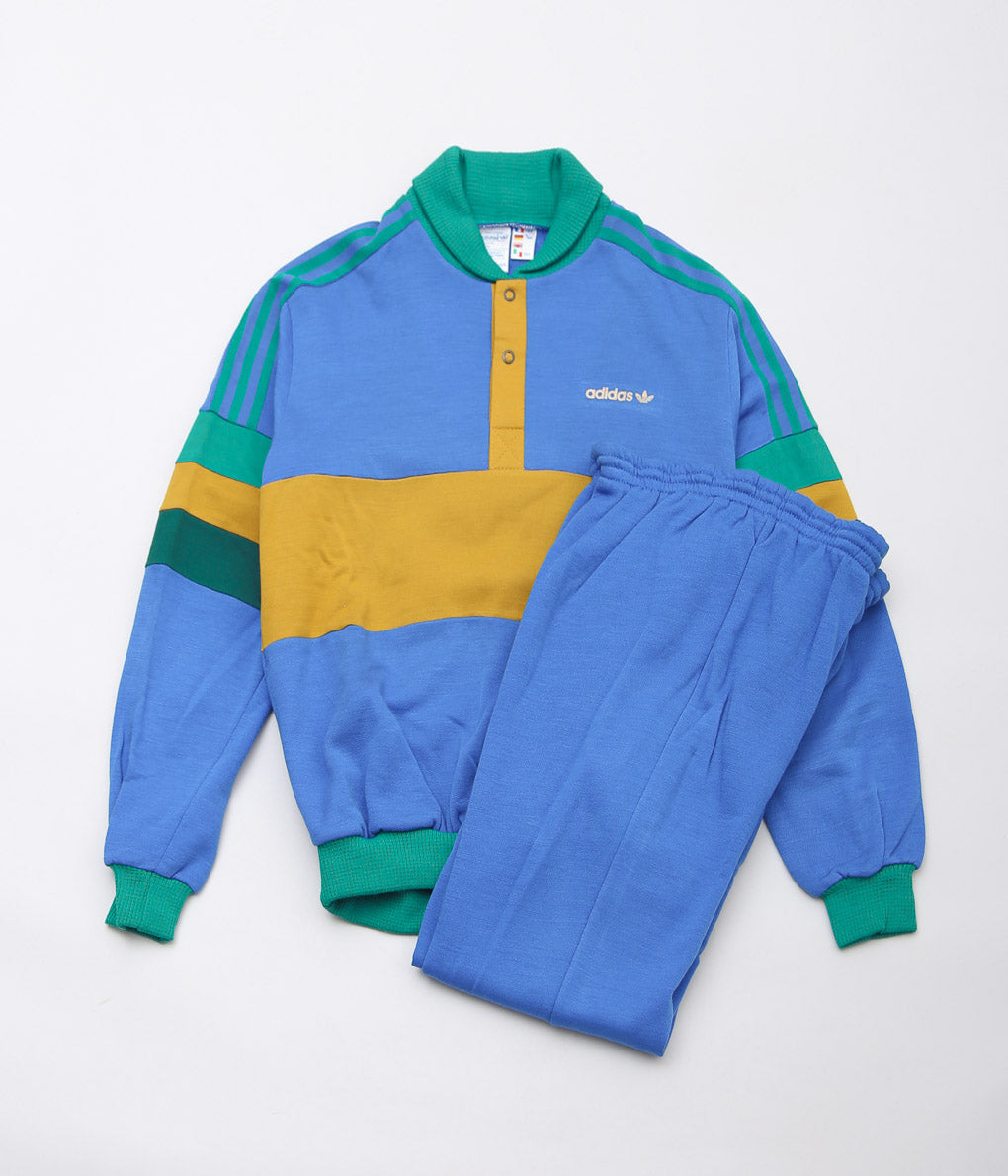 VINTAGE CLOTHING''1970~80'S ADIDAS TRACK SUIT '' (BLUE×GREEN)