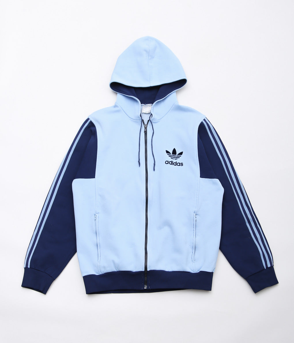 VINTAGE CLOTHING''1970~80'S ADIDAS TRACK HOODIE'' (LT BLUE)