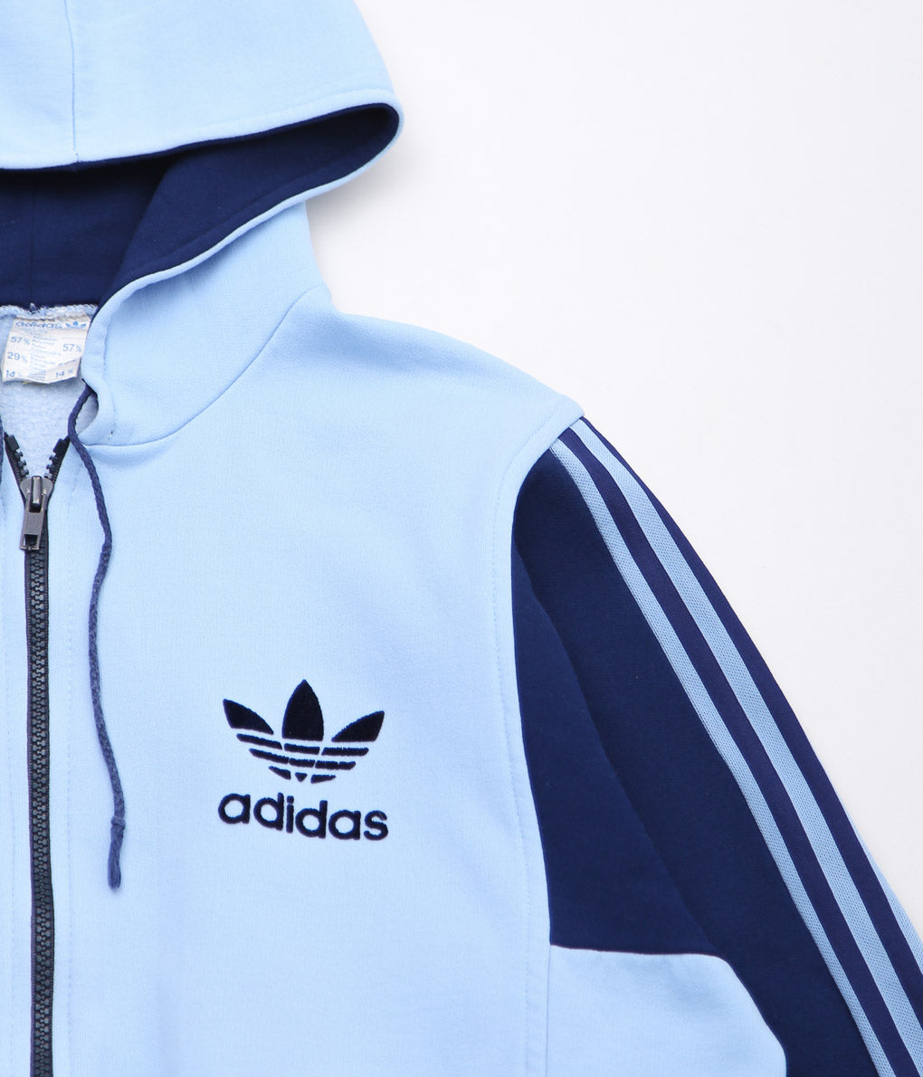 VINTAGE CLOTHING''1970~80'S ADIDAS TRACK HOODIE'' (LT BLUE)