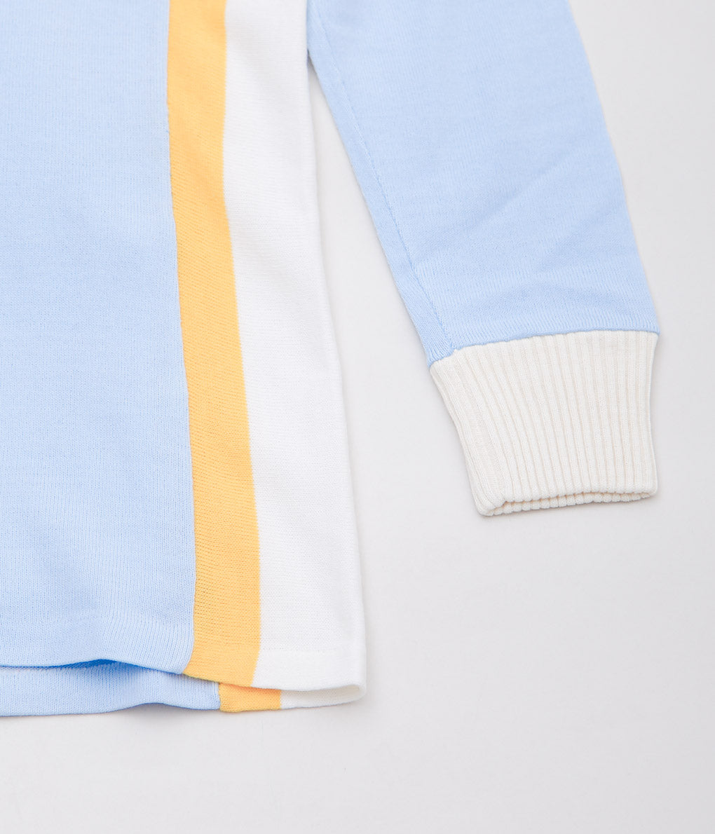 VINTAGE CLOTHING''1970's CYCLING WOOL JERSEY'' (LT BLUE×YELLOW)