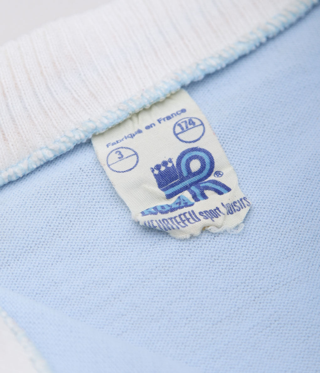 VINTAGE CLOTHING''1970's CYCLING WOOL JERSEY'' (LT BLUE×YELLOW)