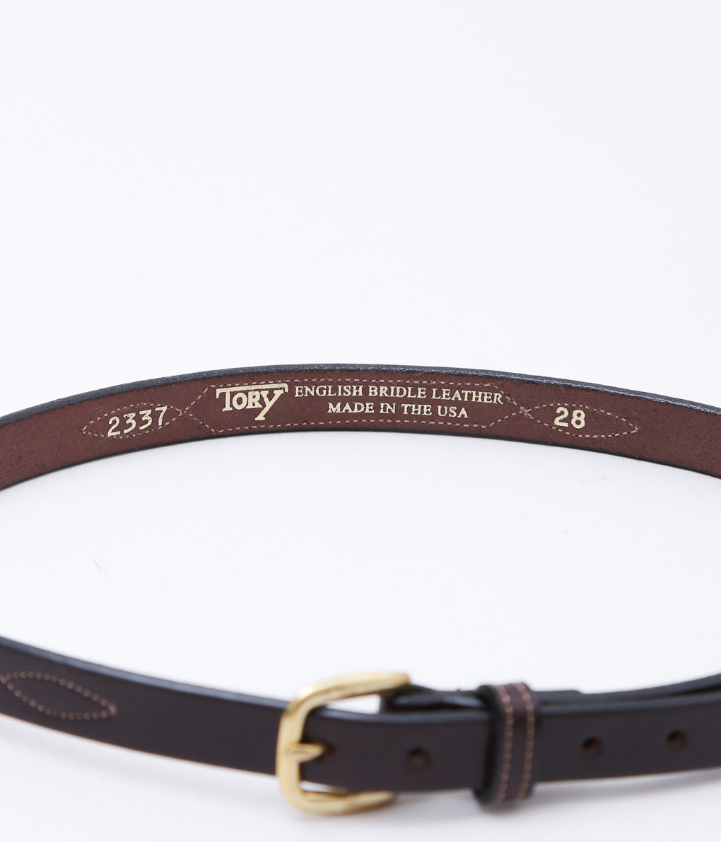 TORY LEATHER ''2337 3/4 BRIDLE LEATHER REPEATED'' (HAVANA/BRASS)