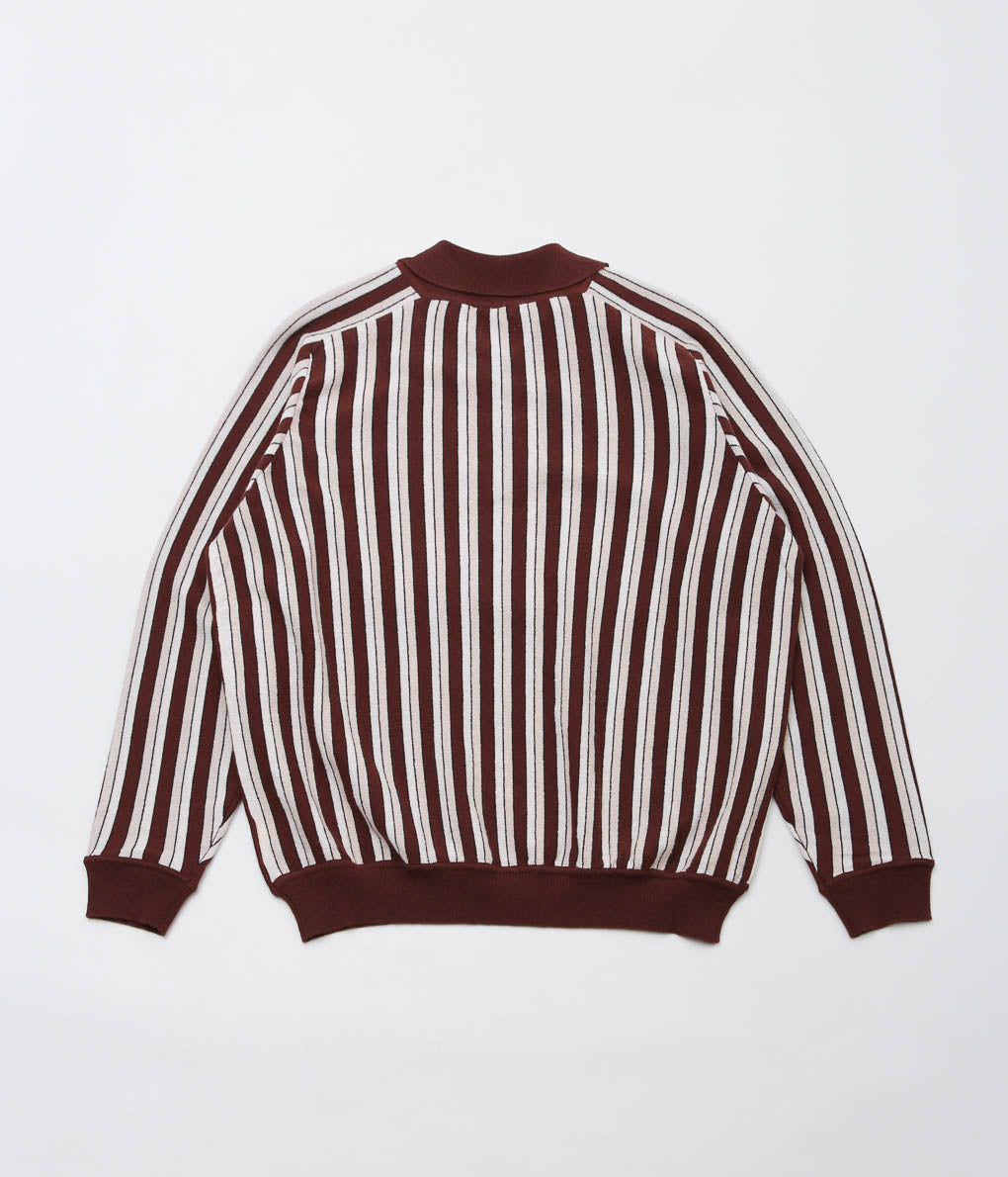 BODE ''HOGAN STRIPE POLO'' (BROWN MULTI)