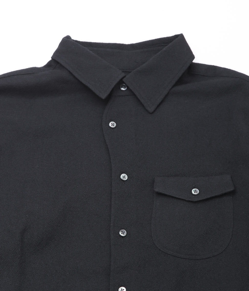 GORSCH ''SLIP ON BUMPY WOOL SHIRT'' (BLACK)