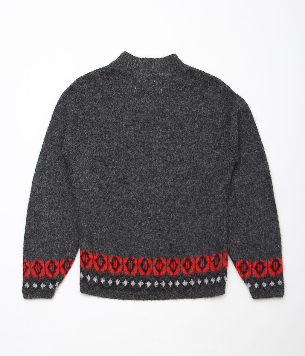 USED&VINTAGE ''MCGREGOR ACRYLIC SWEATER'' (GRAY)