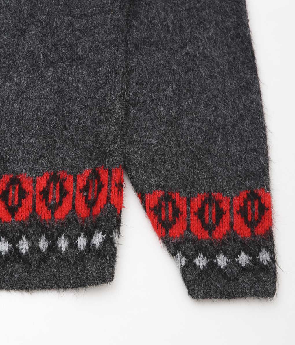 USED&VINTAGE ''MCGREGOR ACRYLIC SWEATER'' (GRAY)