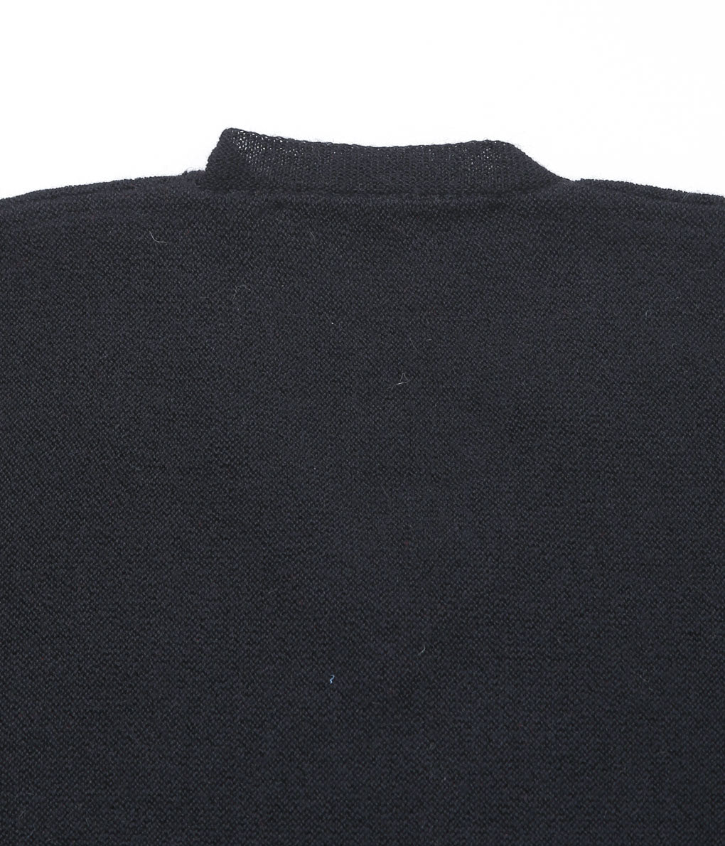 FANNI LEMMERMAYER ''2PLY V-NECK PULLOVER PLANE BELL SLEEVE'' (104 (BLACK))