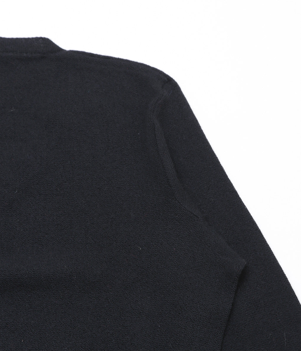 FANNI LEMMERMAYER ''2PLY V-NECK PULLOVER PLANE BELL SLEEVE'' (104 (BLACK))