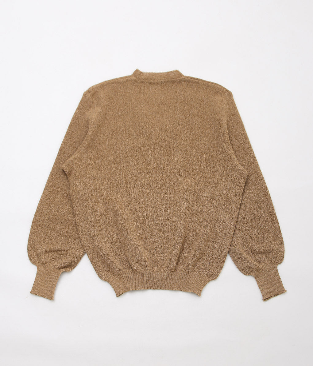 FANNI LEMMERMAYER ''2PLY V-NECK PULLOVER PLANE BELL SLEEVE'' (211 (DK BEIGE))