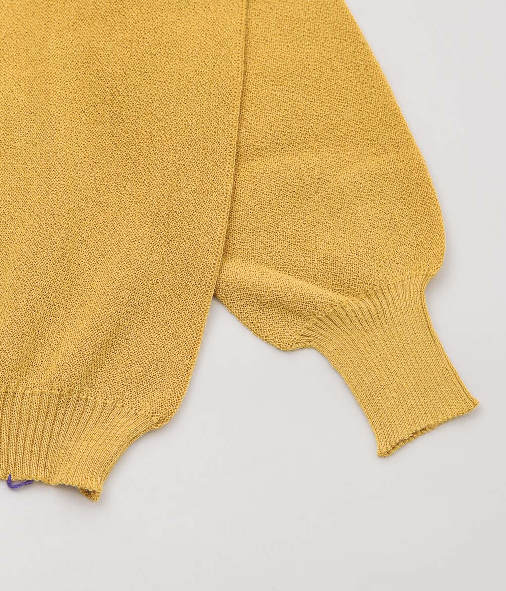 FANNI LEMMERMAYER ''2PLY V-NECK PULLOVER PLANE BELL SLEEVE'' (693 (YELLOW))
